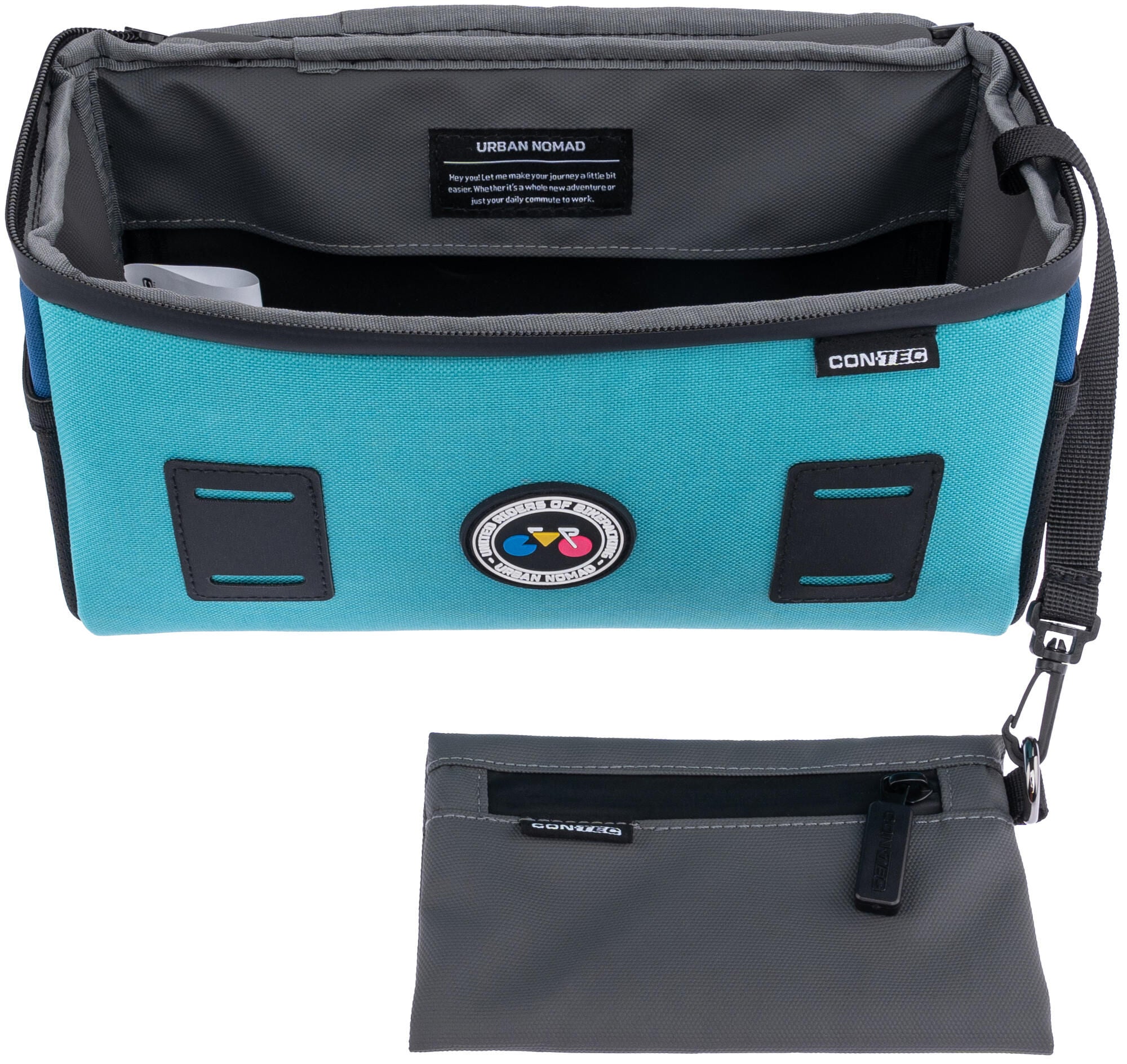 Contec stuurtas urban nomad front 4.2 . ct handlebar bag urban nomad front 4.2 turquoise