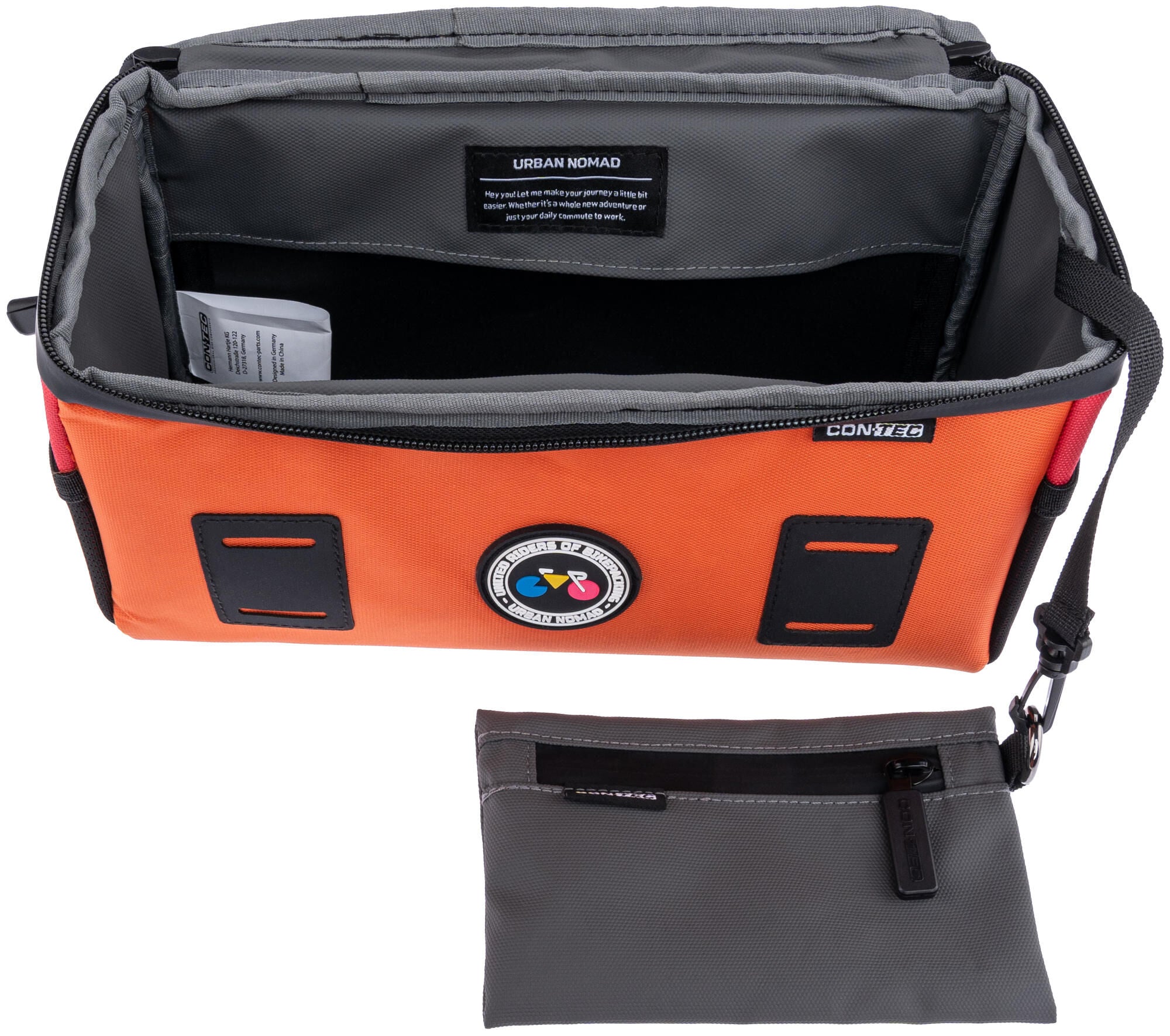 Contec stuurtas urban nomad front 4.2 . ct handlebar bag urban nomad front 4.2 orange