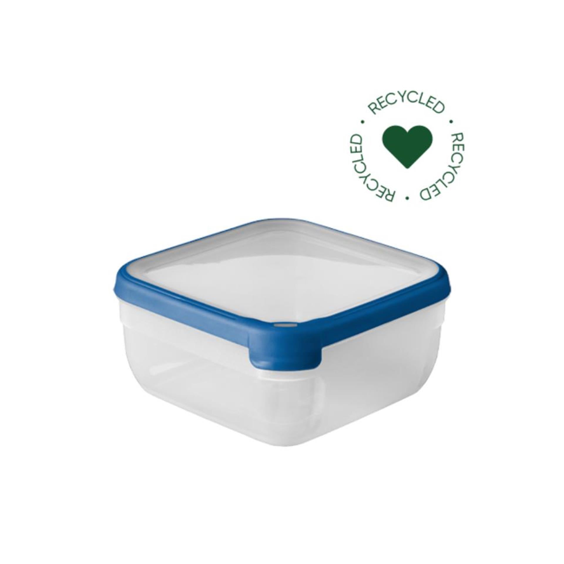 Curver grand chef vershoudbak vierkant 2,5l transparant donkerblauw