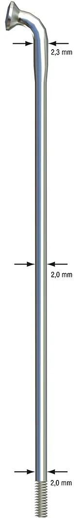 Sapim spaak strong spoke strong sst 202mm black