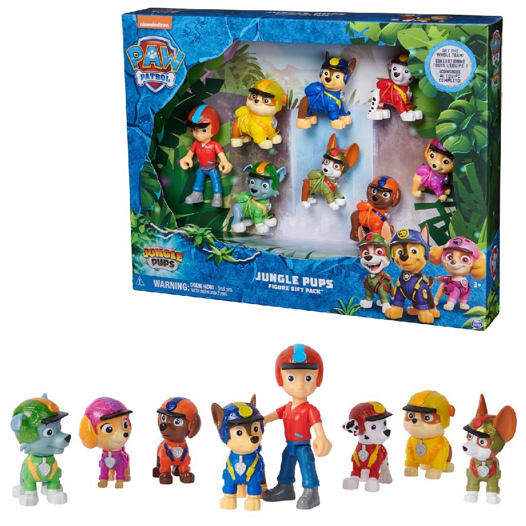 Spinmaster pootpatrouille jungle pups figuren 8-delig