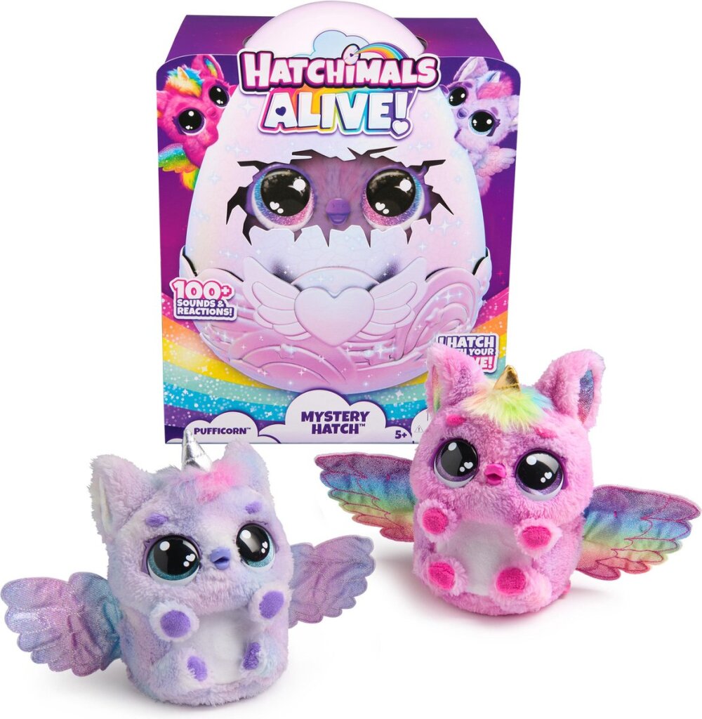 Diverse hatchimals levend geheim luik pufficorn