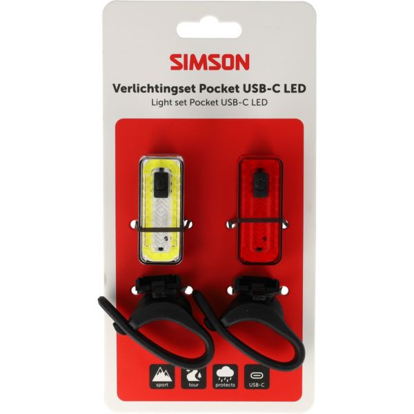 Simson verlichtingsset aurora pocket