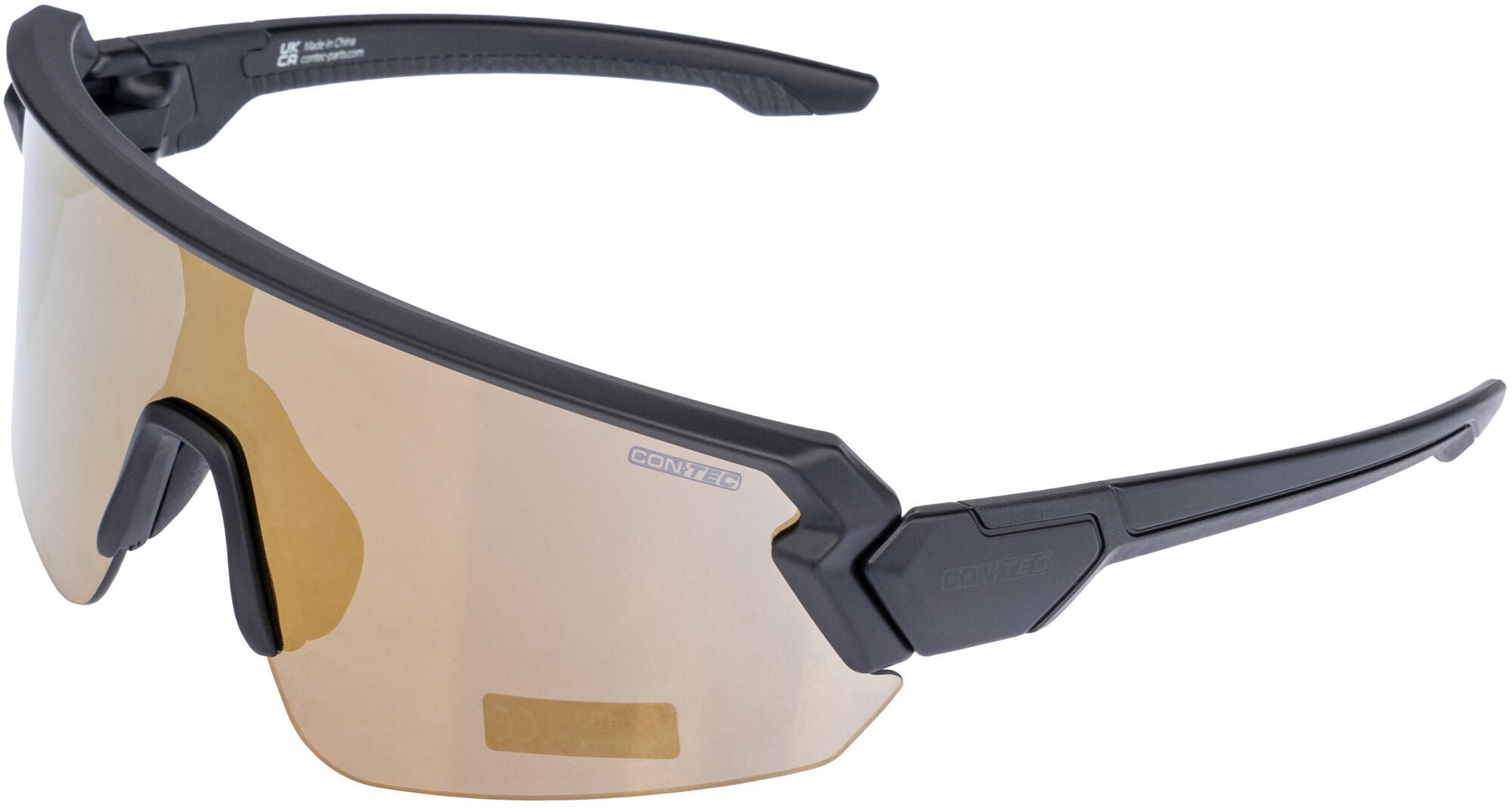 Contec sportbril rush revo ct glasses rush matt black dark gold