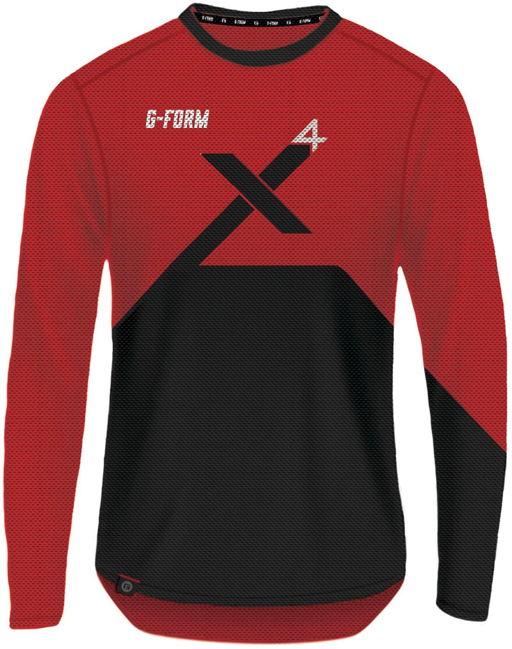 G-form langarmshirt pro-x4 longarm shirt pro x-4 size m red black