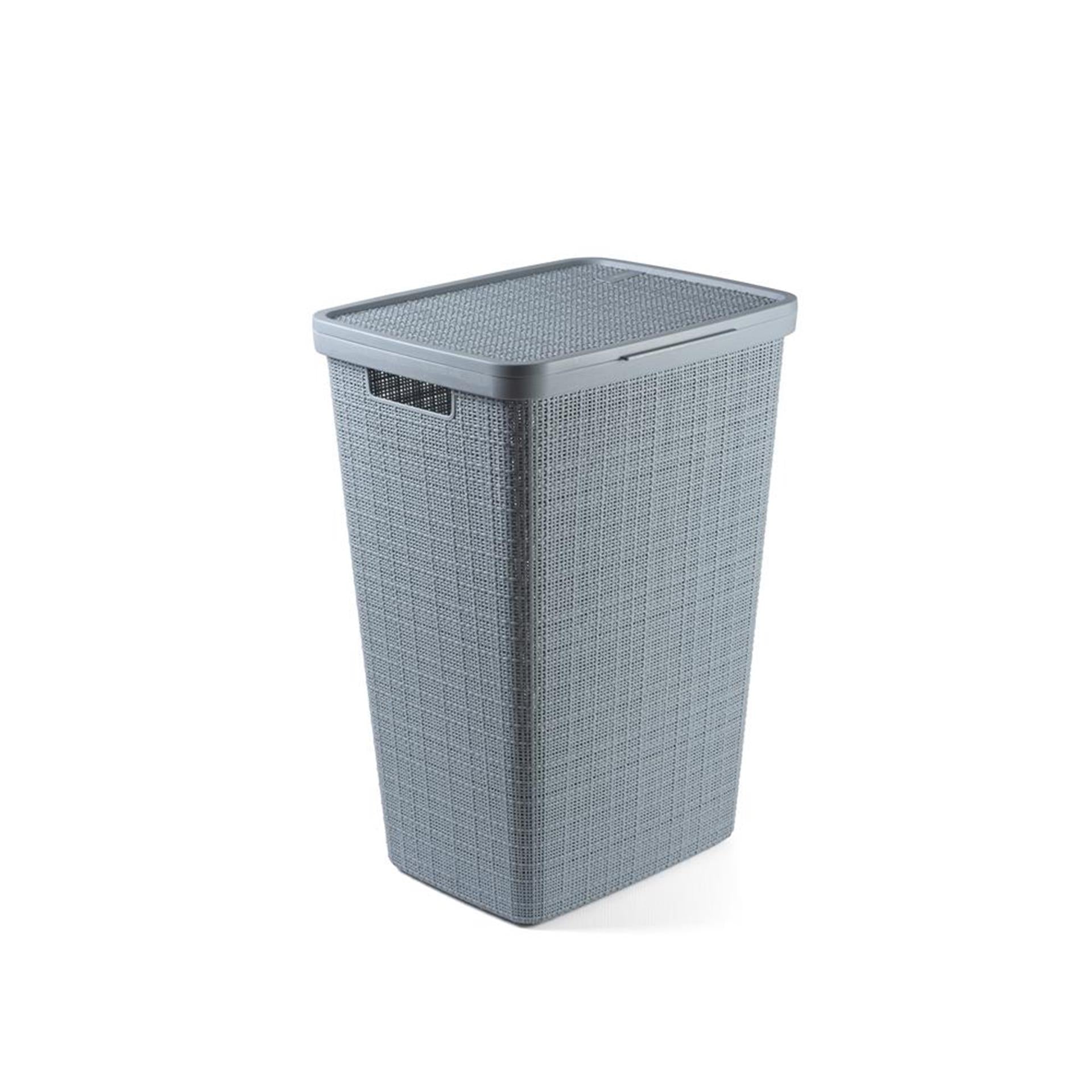 Curver jute wasbox 58l smokey grey