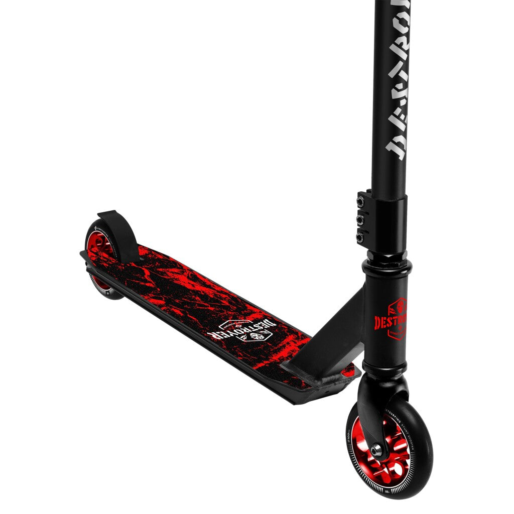 Straatsurfen Straatsurfen Stuntstep Destroy Rode Bliksem Zwart Rood