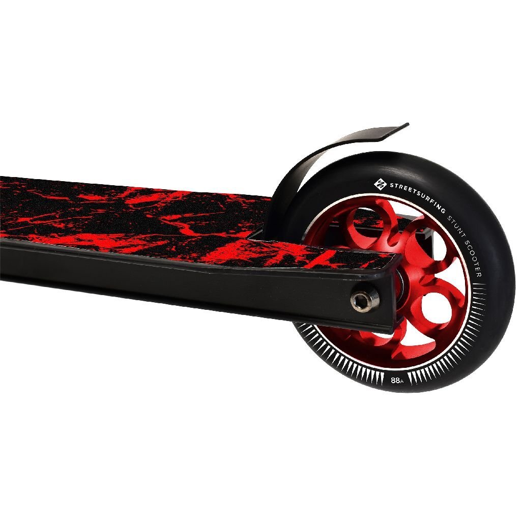 Straatsurfen Straatsurfen Stuntstep Destroy Rode Bliksem Zwart Rood
