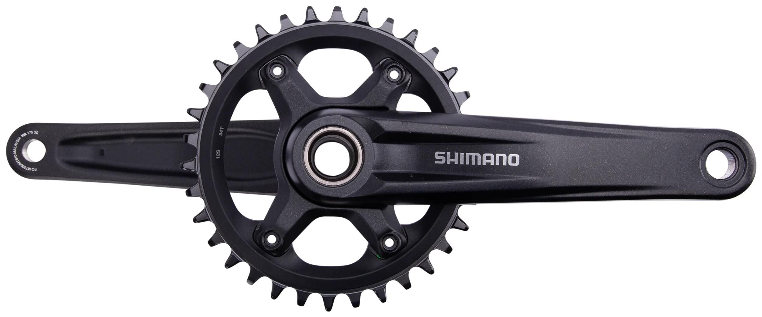 Pédalier Shimano FC-MT510-1 12 vitesses - 34 dents - 175 mm - noir