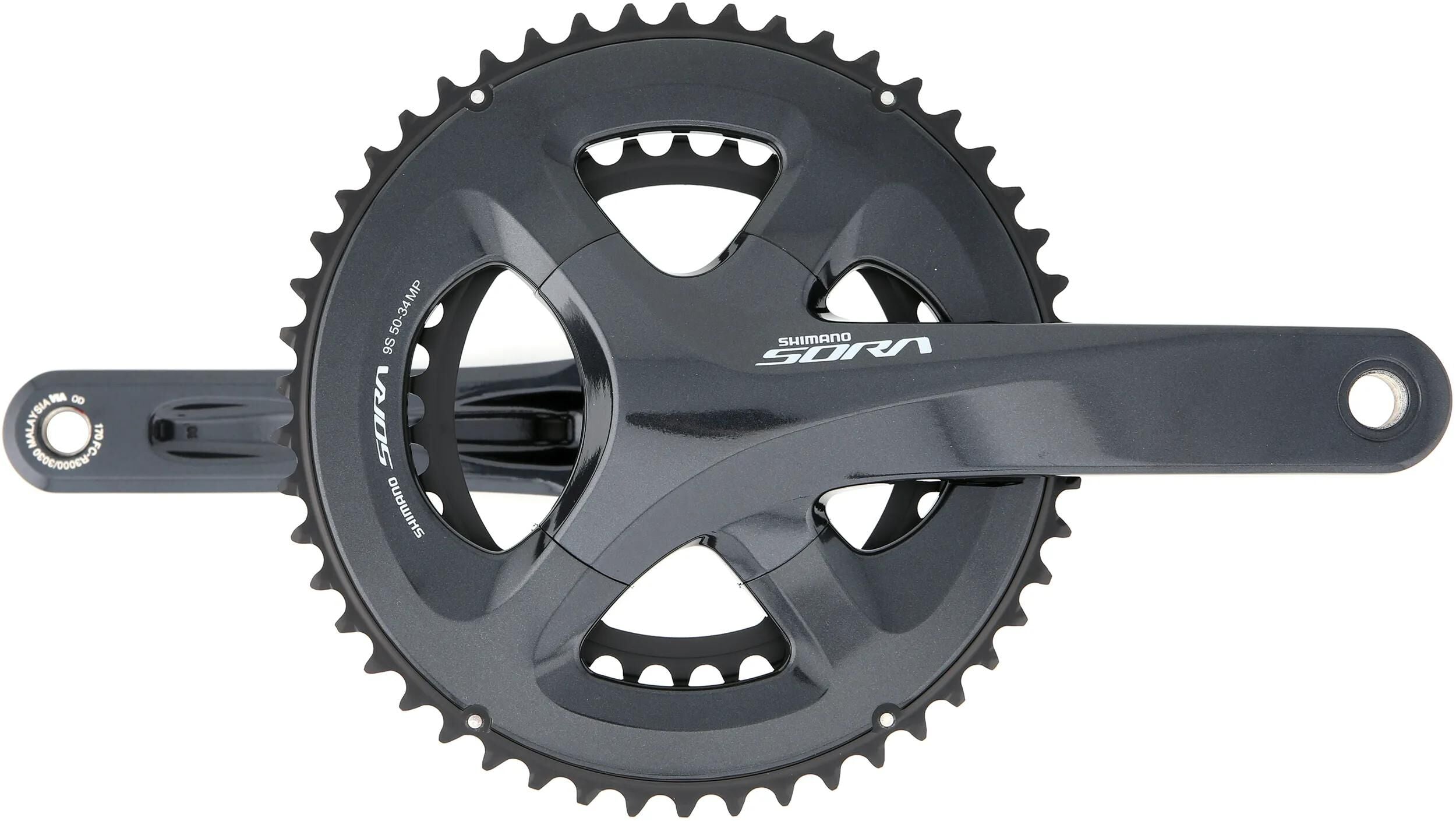 Shimano kettenradgarnitur sora fc-r3000 crankset shi.sora fcr3000 34 50t.170mm ht2 9sp bl.
