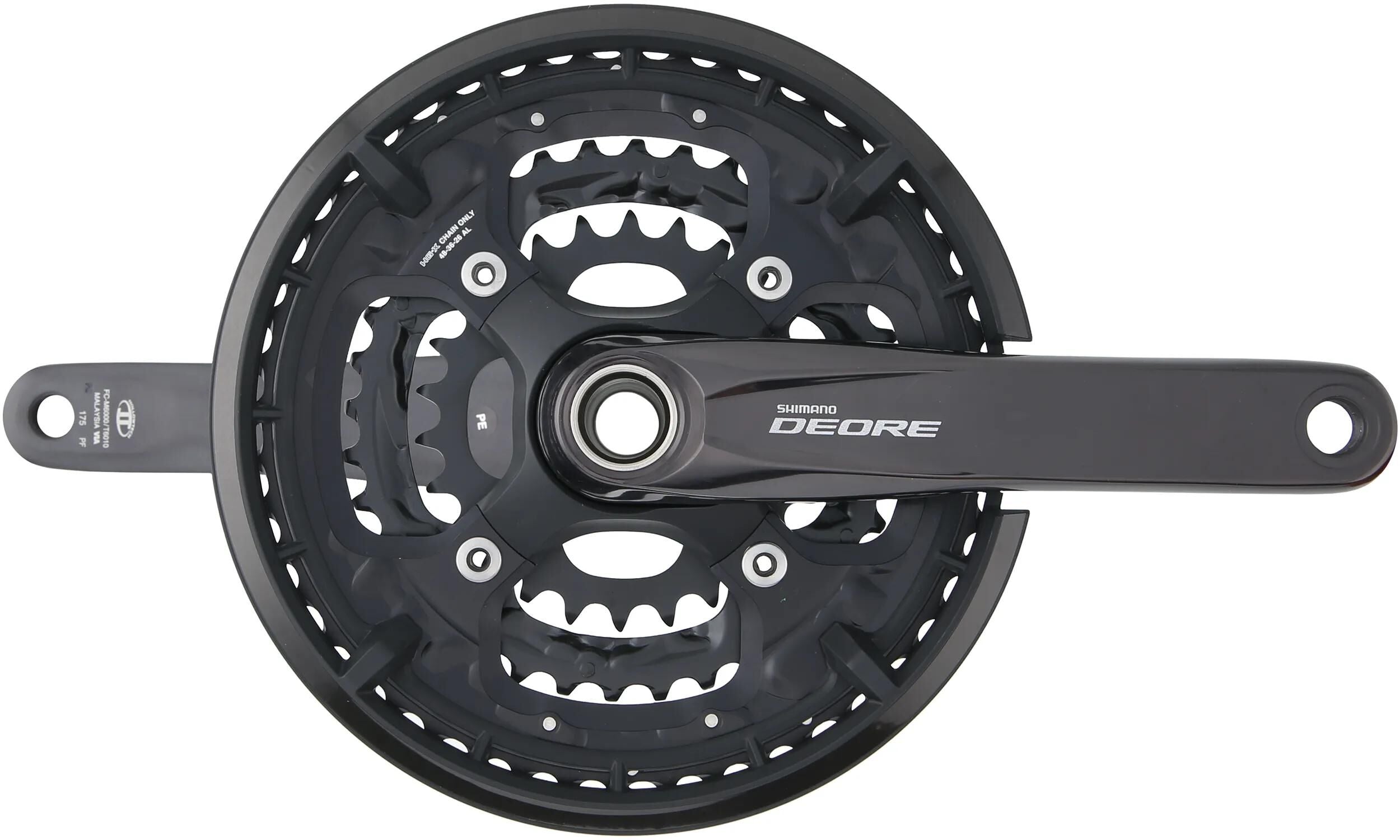 Shimano crankstel deore fc-t6010 crankset shim.deore t6010 26 36 48t.175mm ht2 10sp