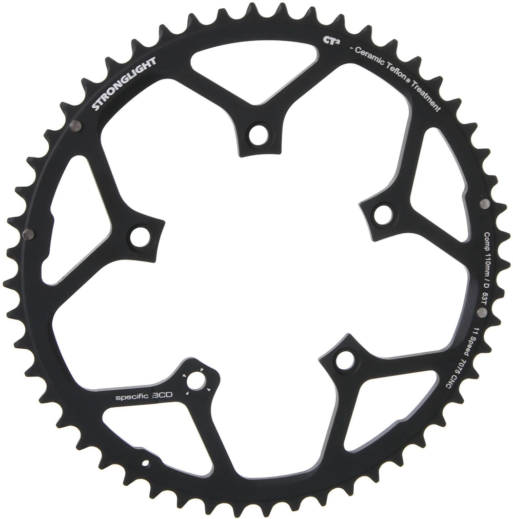Stronglight kettingblad ct2 chain ring strongl.ct2 53t out.cer.teflon coat.
