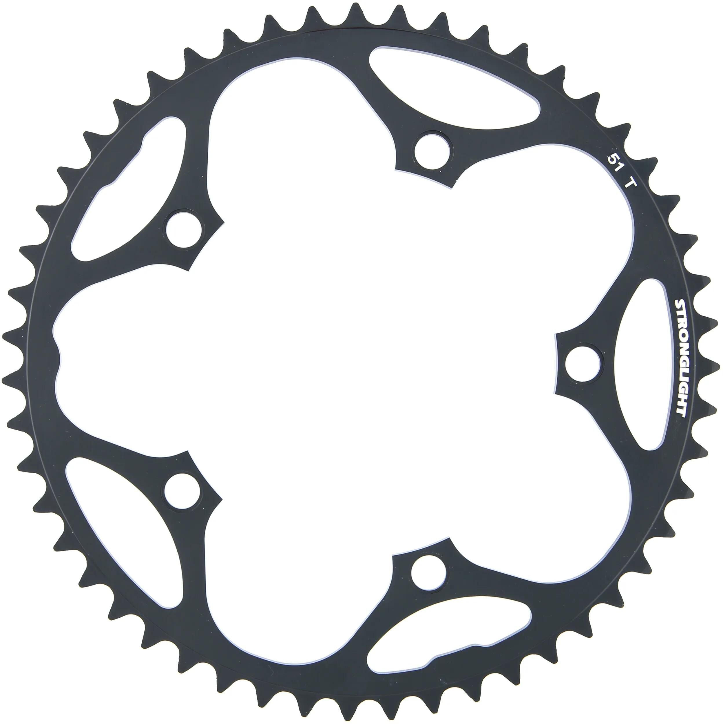 Stronglight kettenblatt chain ring strongl. 51t.,alu