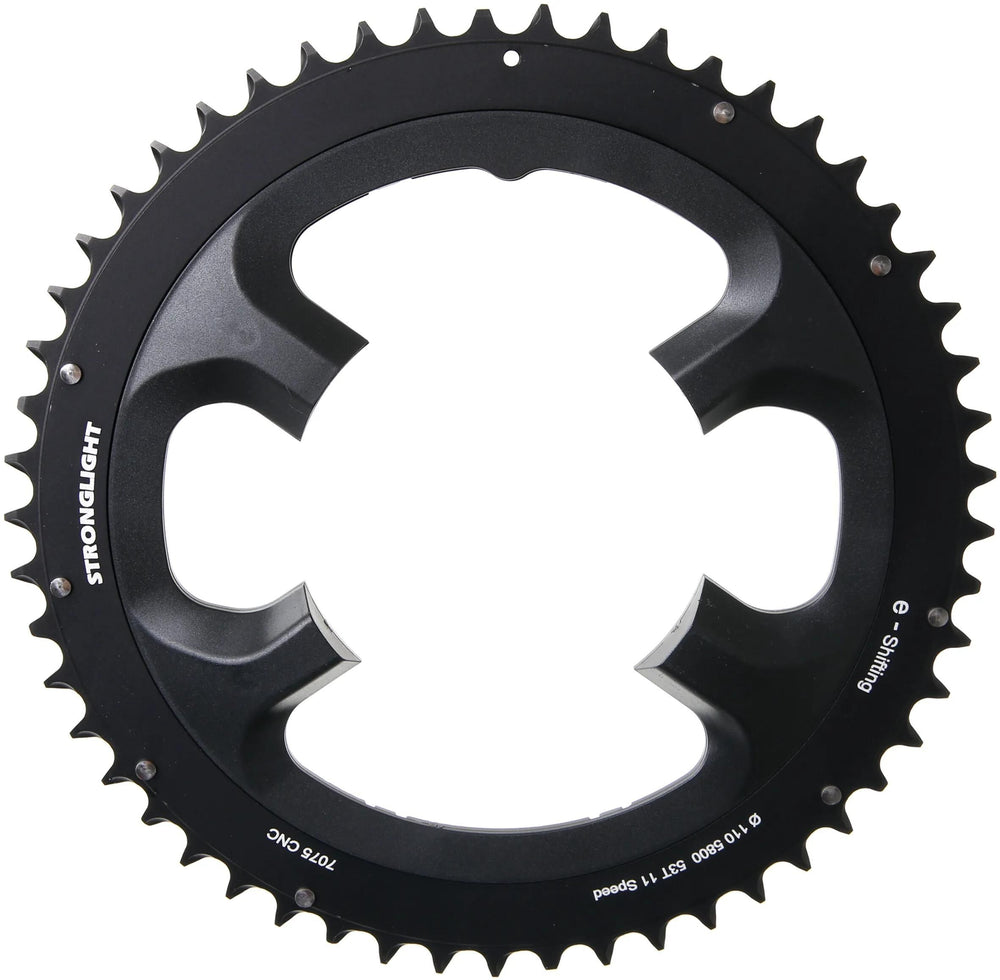Stronglight kettingblad chain ring strongl. 53t outer alu black