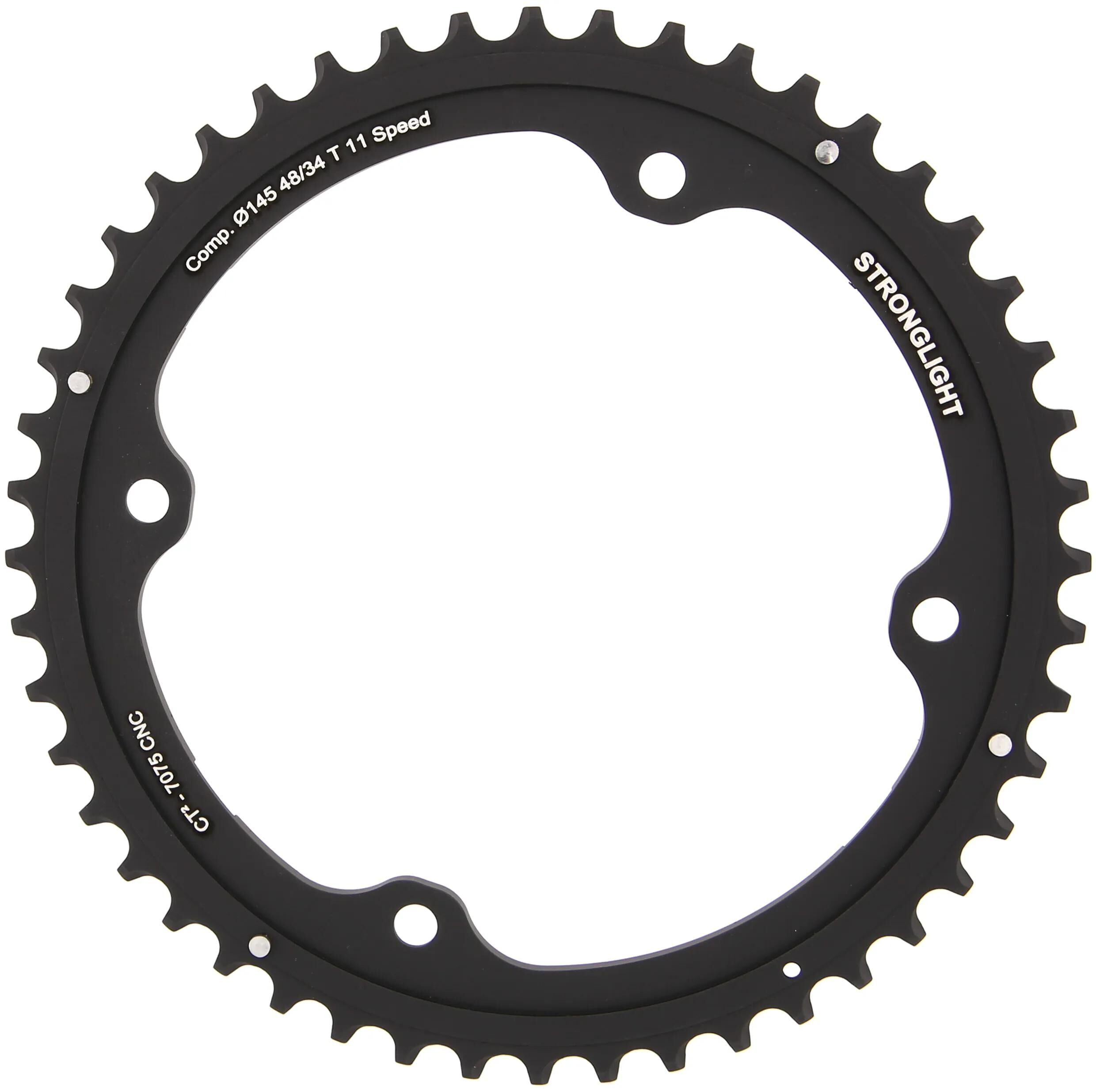 Stronglight kettenblatt ct2 chain ring strongl. ct2 48t outer cer.-tefl.coat.