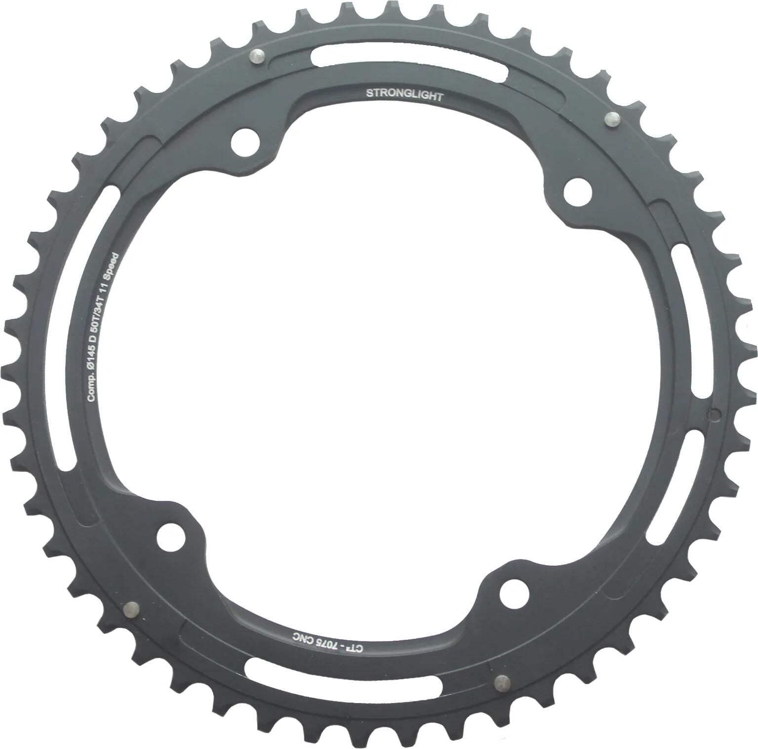 Stronglight kettenblatt ct2 chain ring strongl. ct2 50t outer cer.-tefl.coat.