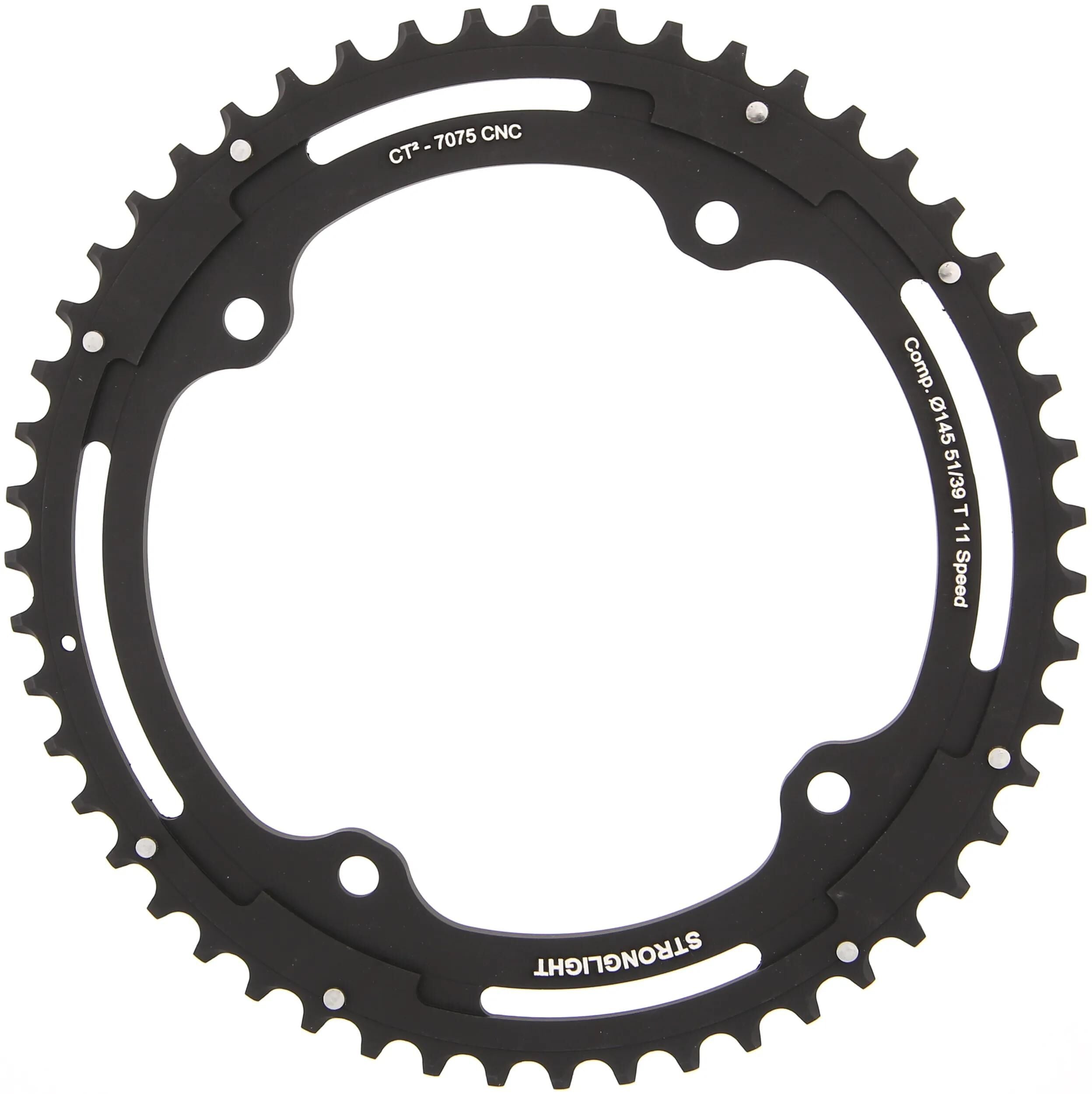 Stronglight kettenblatt ct2 chain ring strongl. ct2 51t outer cer.-tefl.coat.