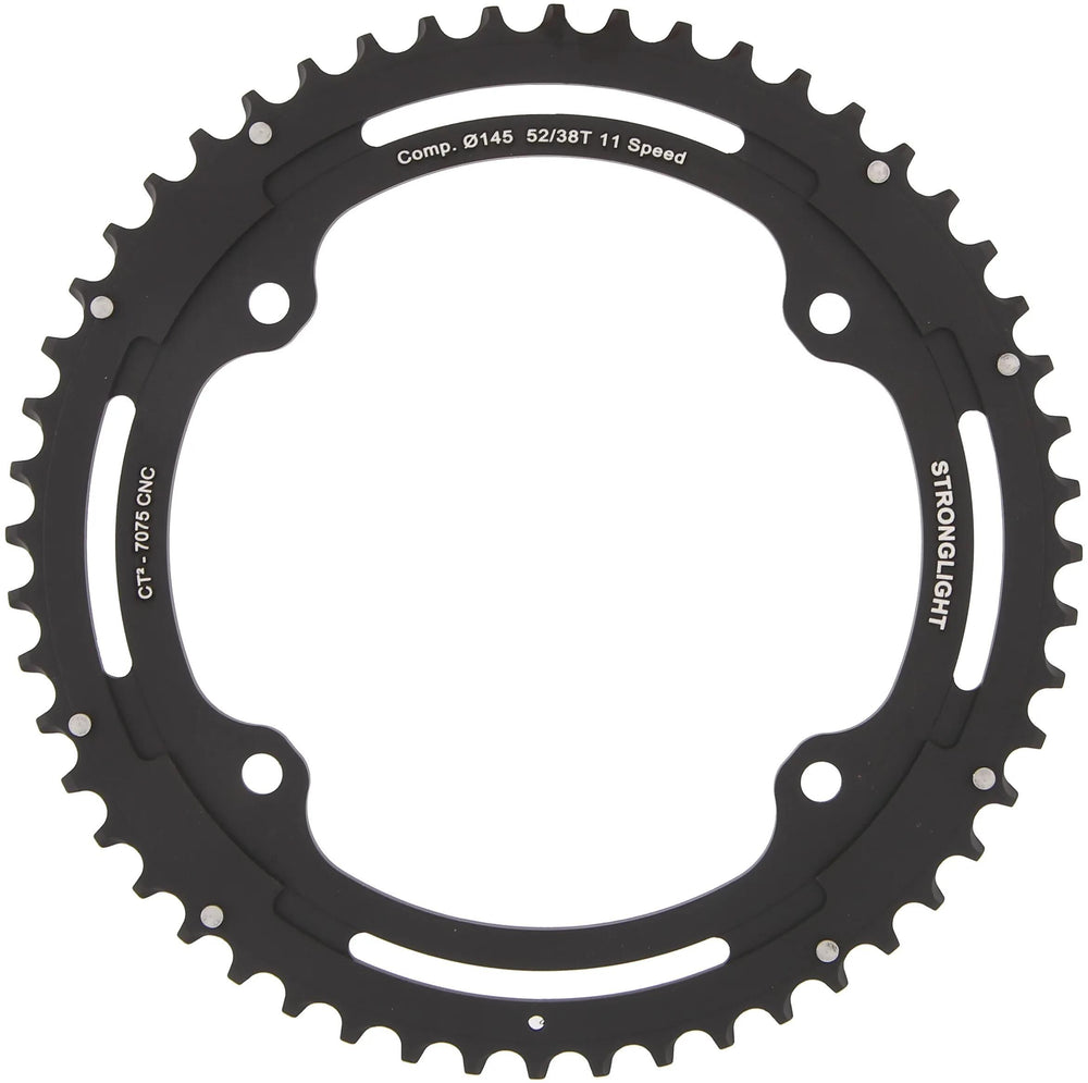 Stronglight kettingblad ct2 chain ring strongl. ct2 52t outer cer.-tefl.coat.