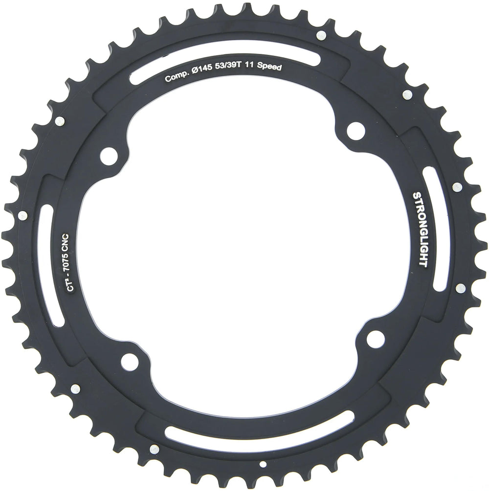 Stronglight kettingblad ct2 chain ring strongl. ct2 53t outer cer.-tefl.coat.
