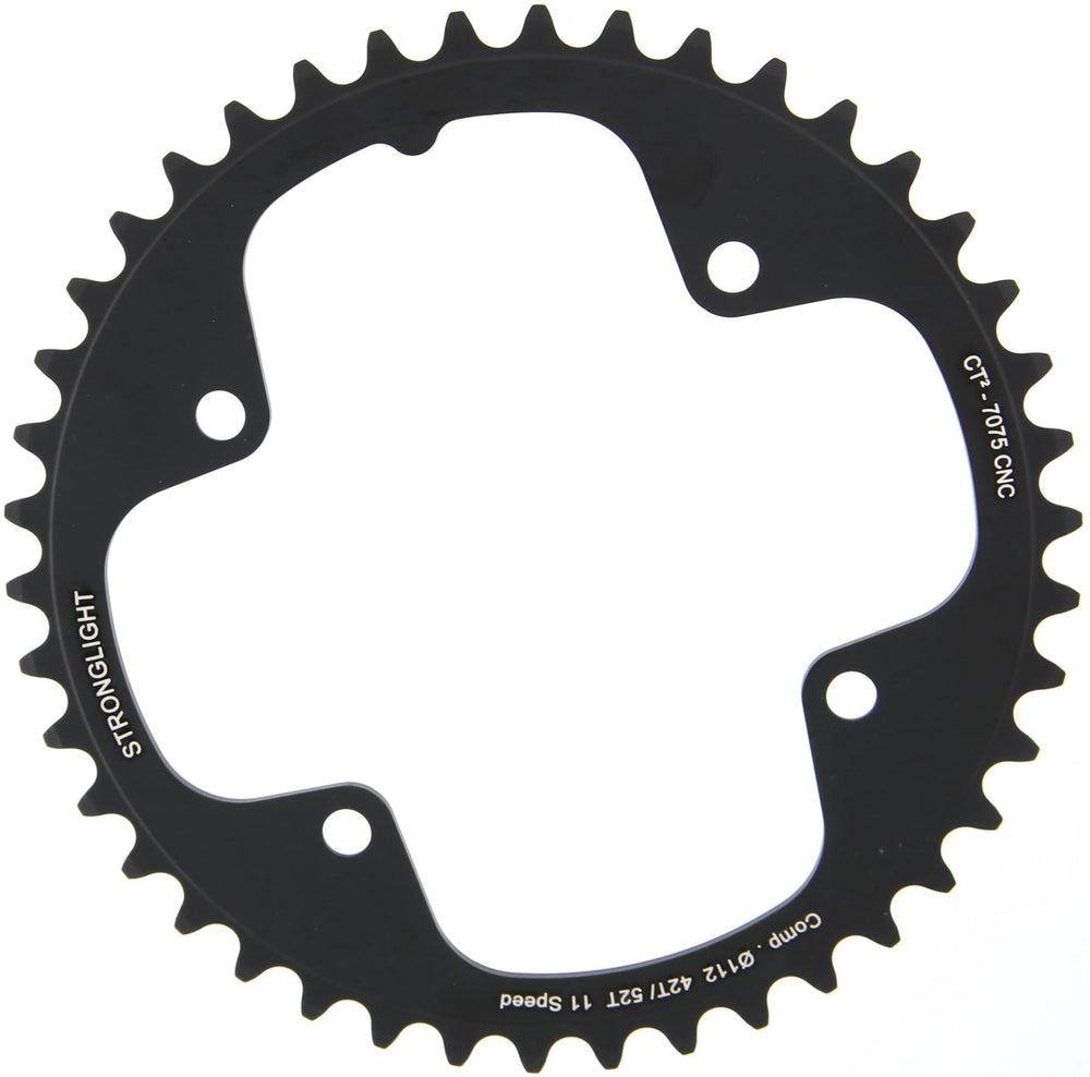 Stronglight kettingblad ct2 chain ring strongl. ct2 42t inner cer.-tefl.coat.