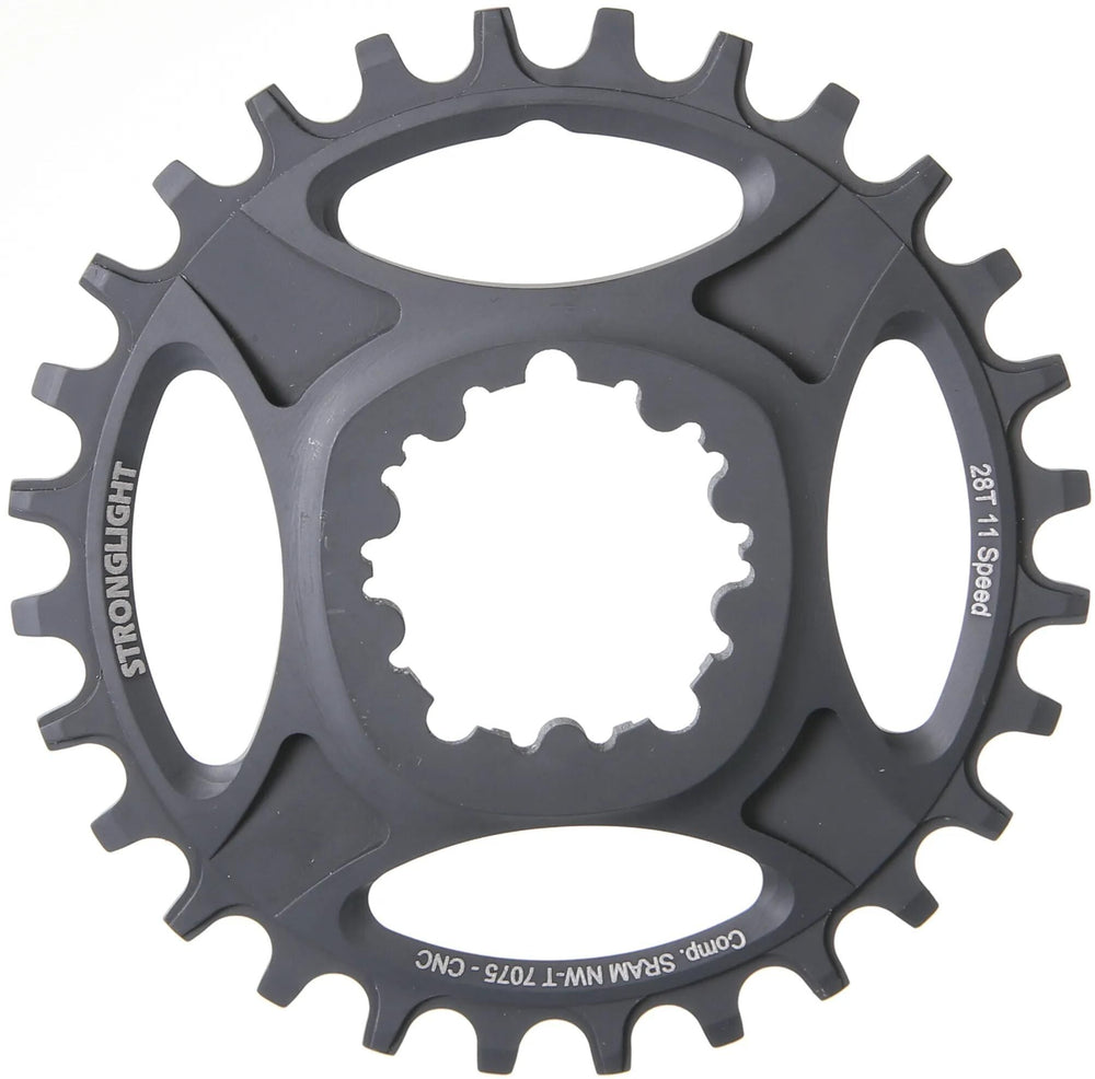 Stronglight kettingblad ht3 chain ring strongl.ht3 28t inner alu black