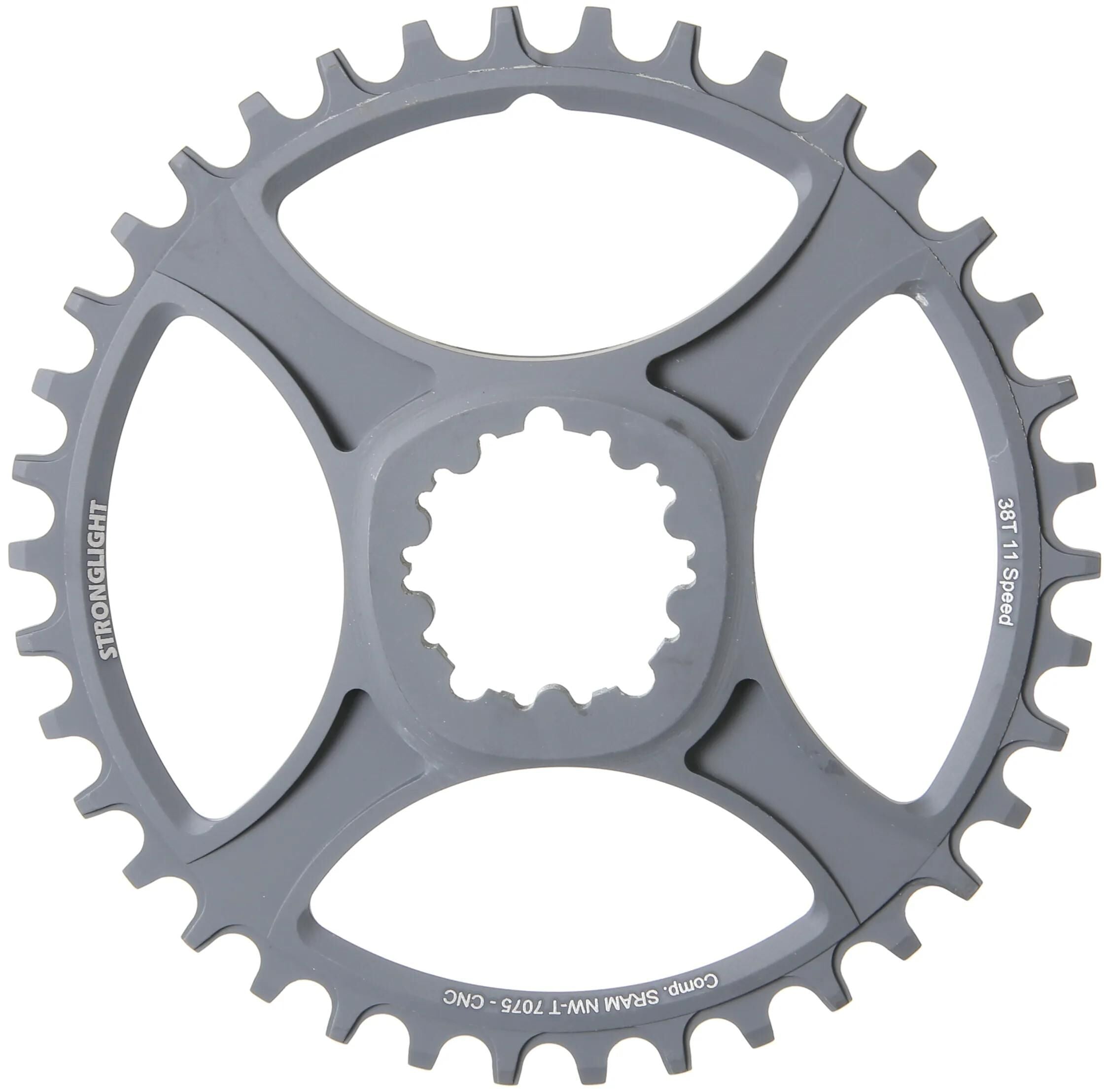 Stronglight kettenblatt ht3 chain ring strongl.ht3 38t inner alu black