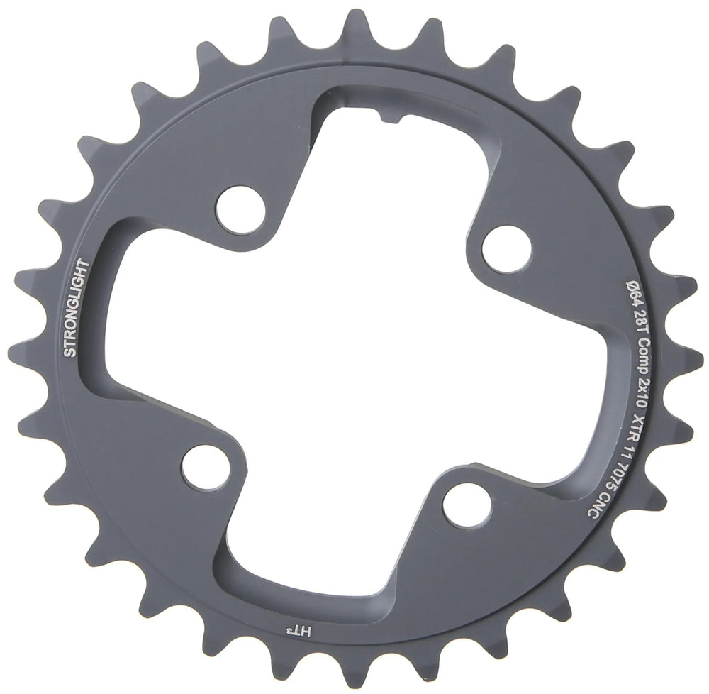 Stronglight kettingblad ht3 chain ring strongl. ht3 28t inner alu black