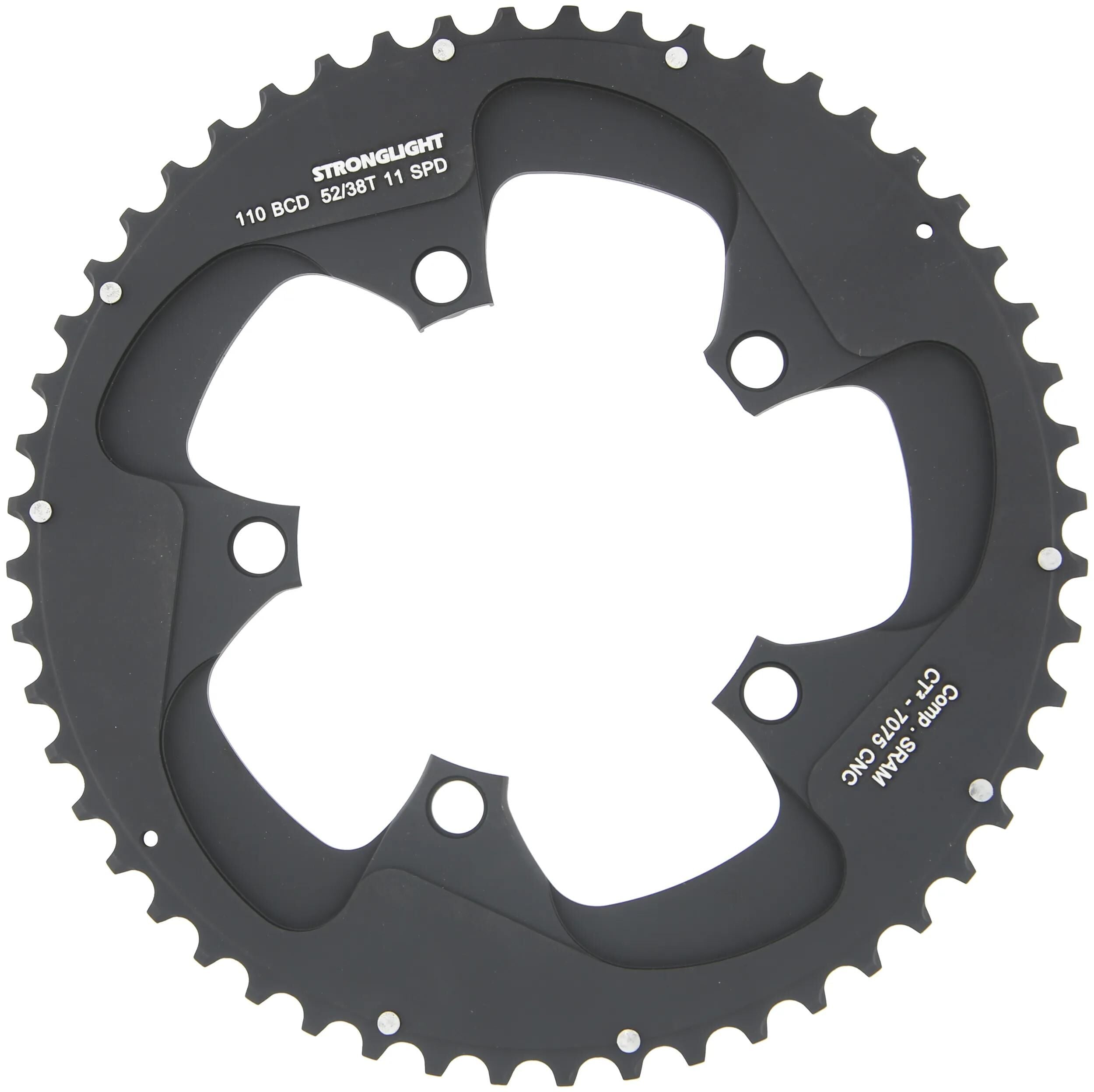 Stronglight kettenblatt ct2 chainboard sram red force 22,110 mm 5 arm 52z.(38)