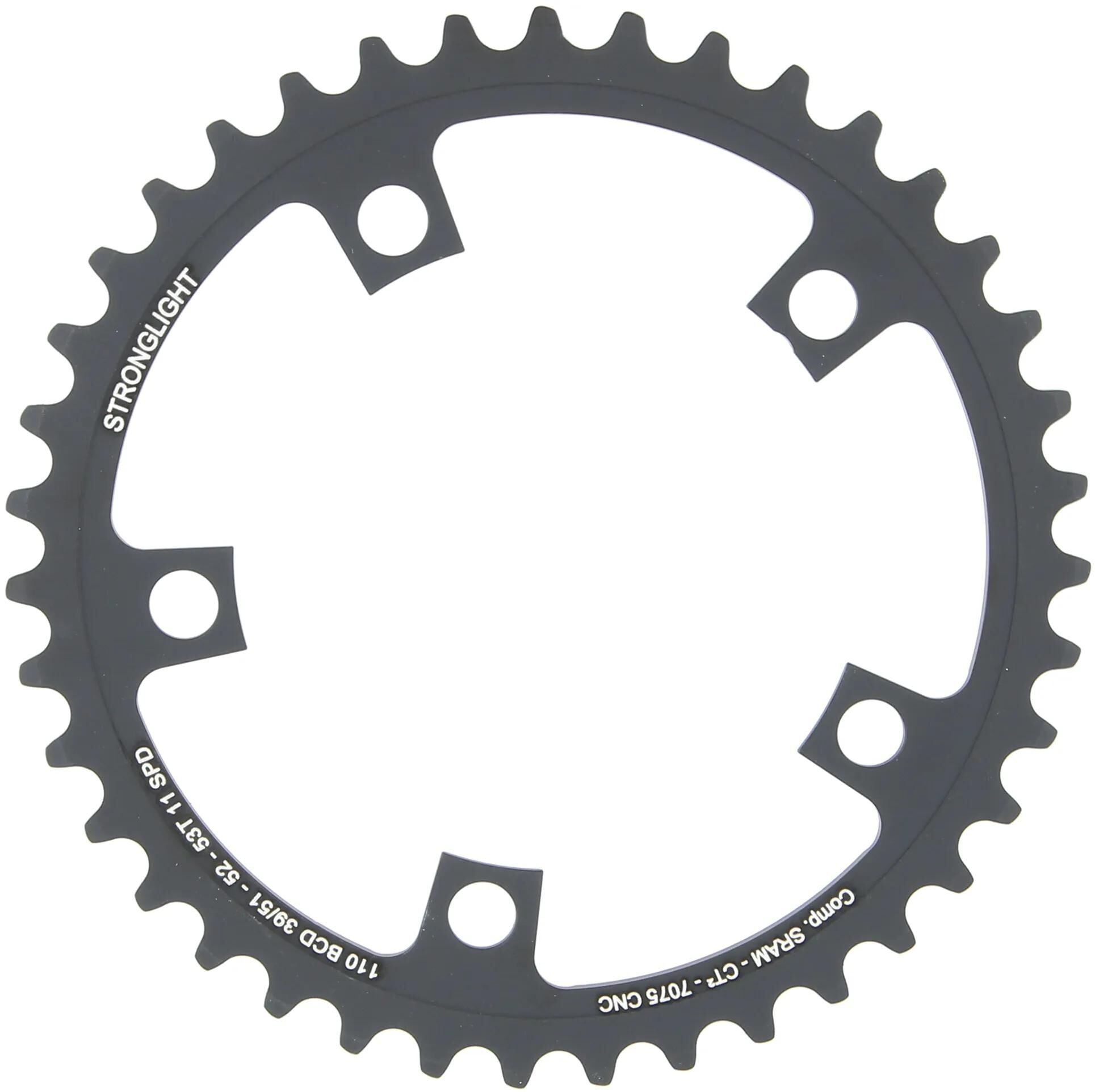 Stronglight kettenblatt ct2 chain ring strongl. ct2 f.red 22 force 22, 39t.