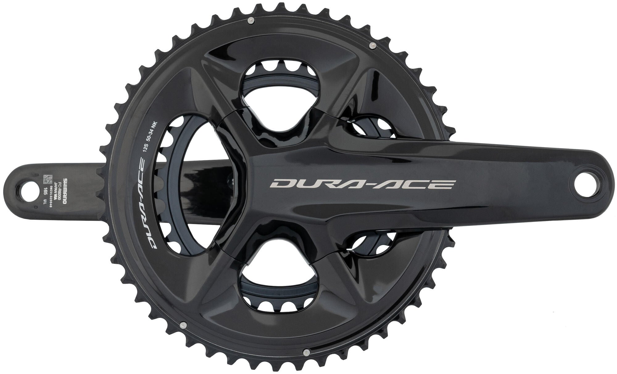 Shimano crankstel dura ace fc-r9200 crankset shim.dura ace fc-r9200 34 50t 165mm