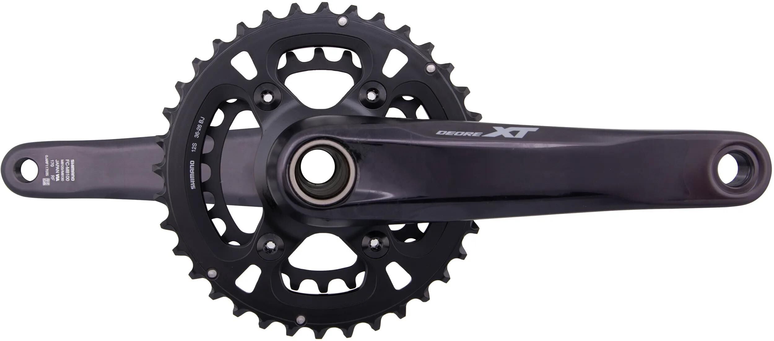 Shimano kettenradgarnitur deore xt fc-m8120 crankset shim.xt fcm8120 26 36t.170mm ht2 12sp.bo.