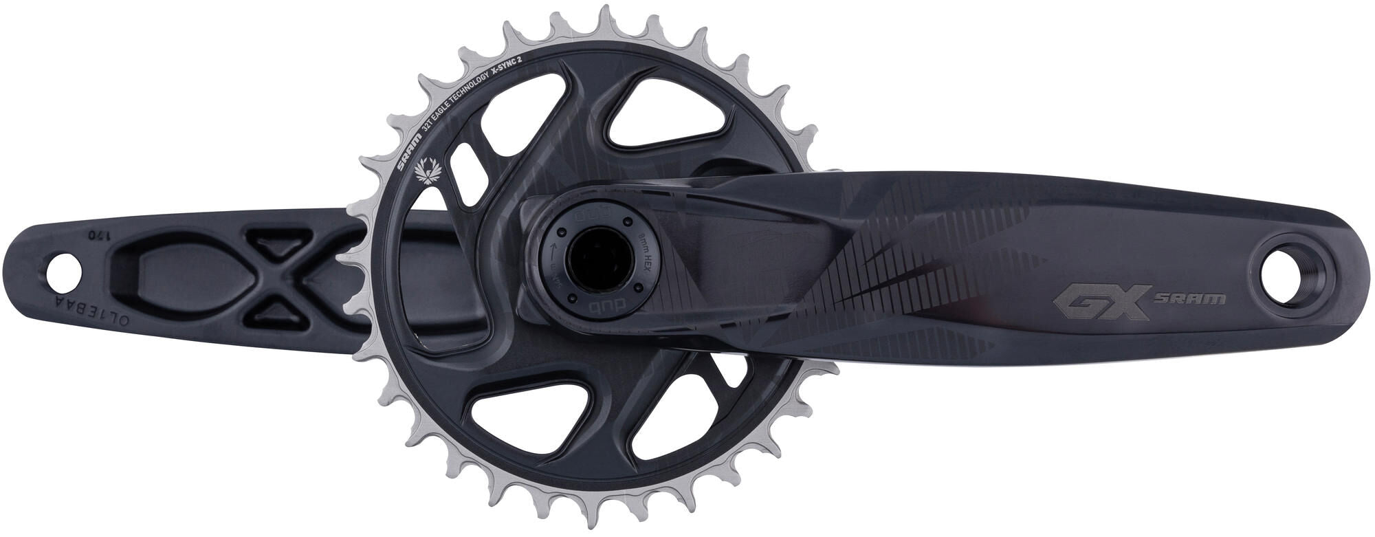 Sram crankstel gx eagle crankset gx eagle 32t 170mm