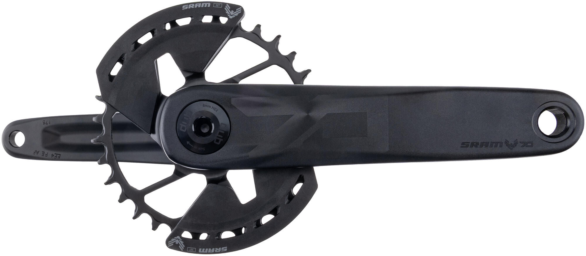 Sram crankstel eagle 70 transmission krg 70 eagle tt dub 175mm 32 inch steel black