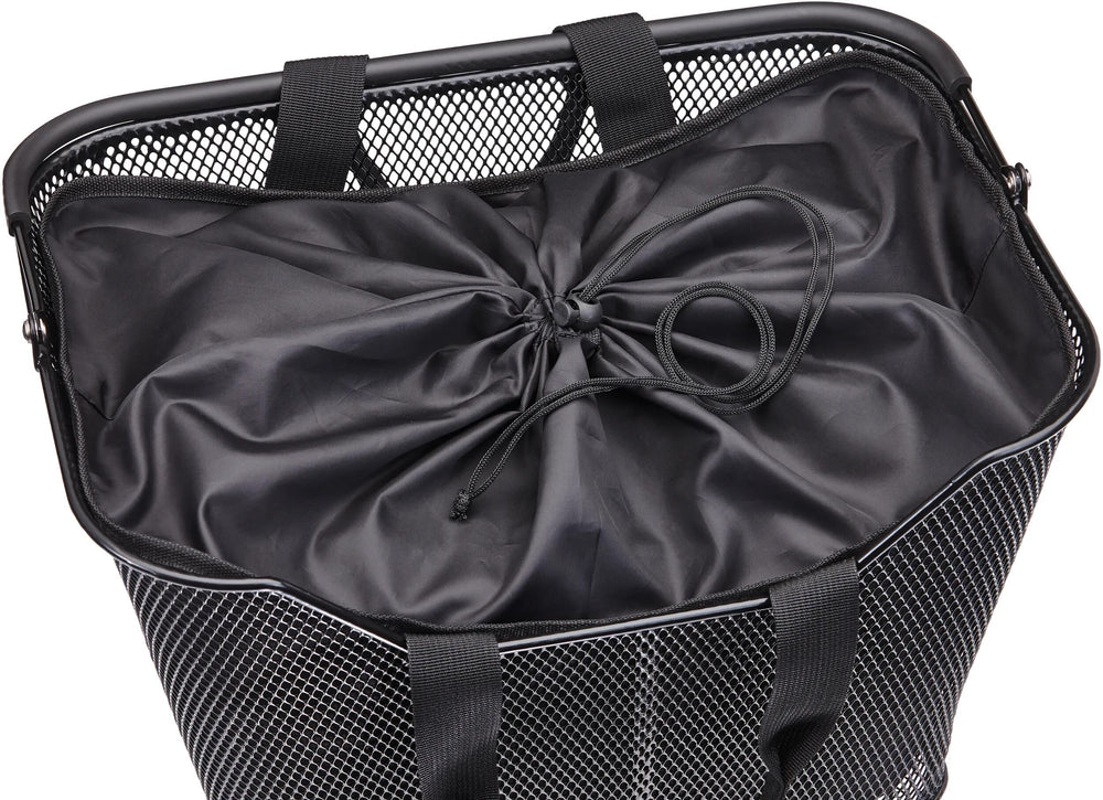 Racktime mandinzet lea basket insert lea black