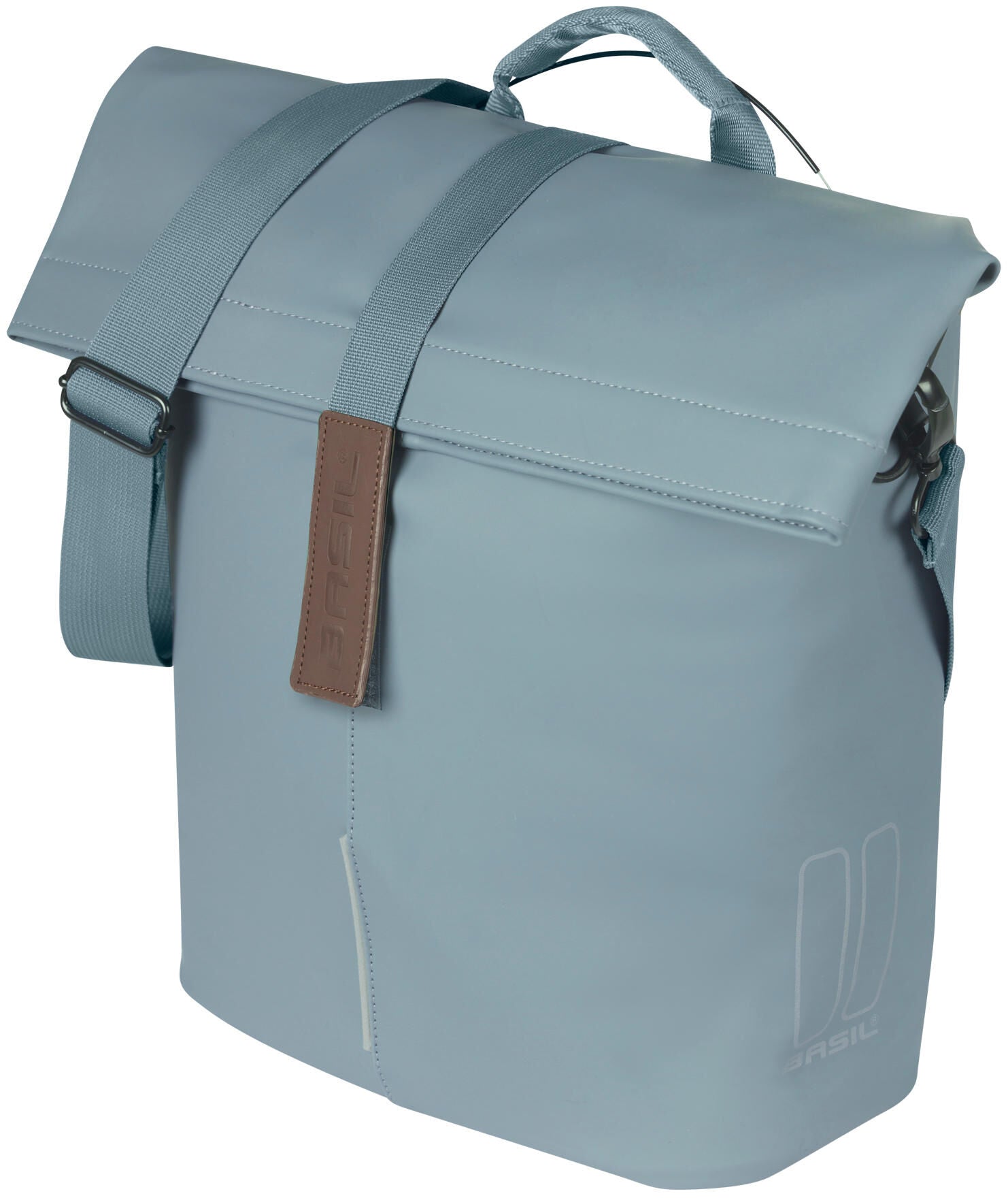 Basil fietsshopper city mik noppen 14-16 liter 11 x 29 x 36 cm - grafietblauw