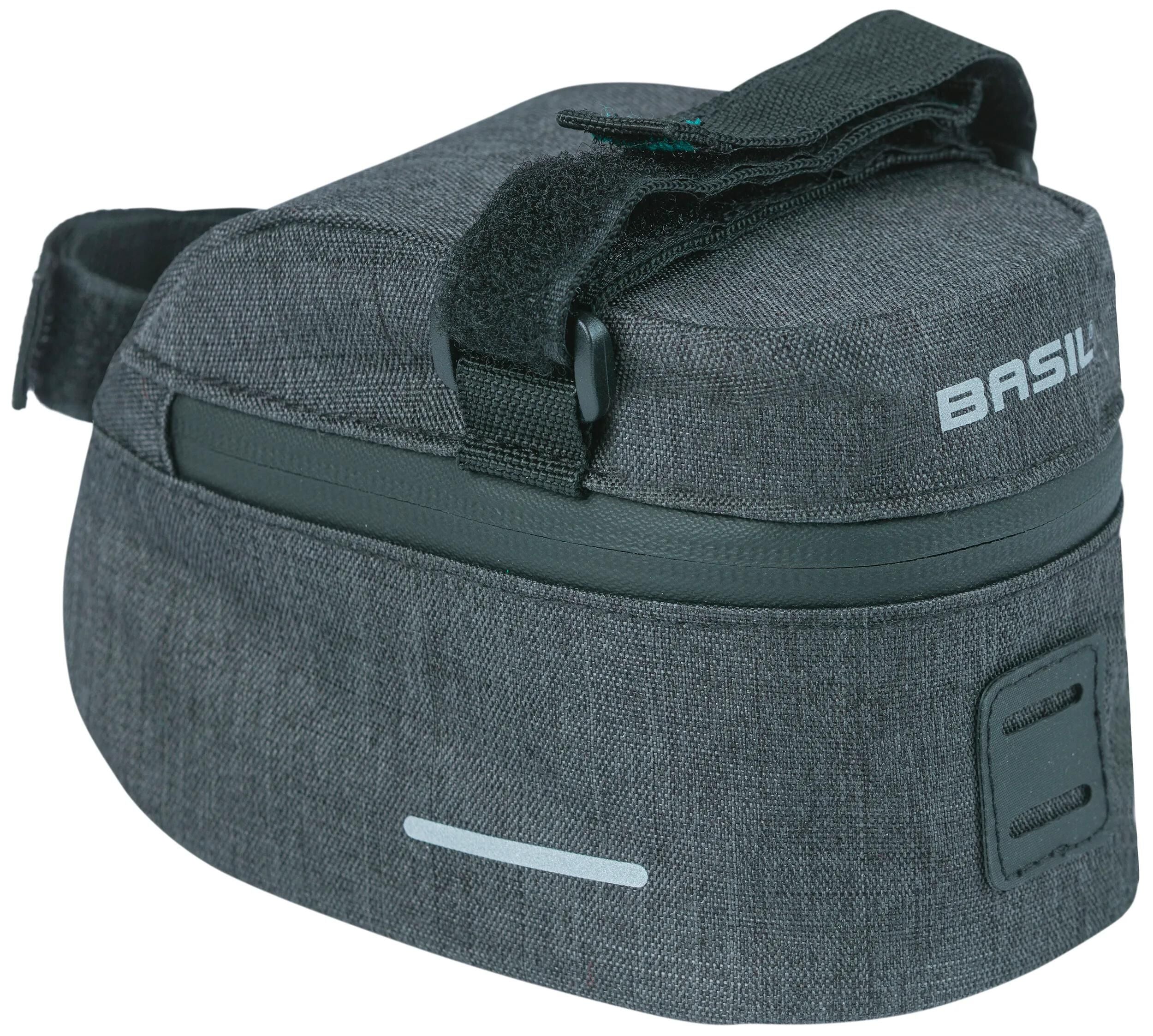 Basil City dubbele fietstas MIK, zwart