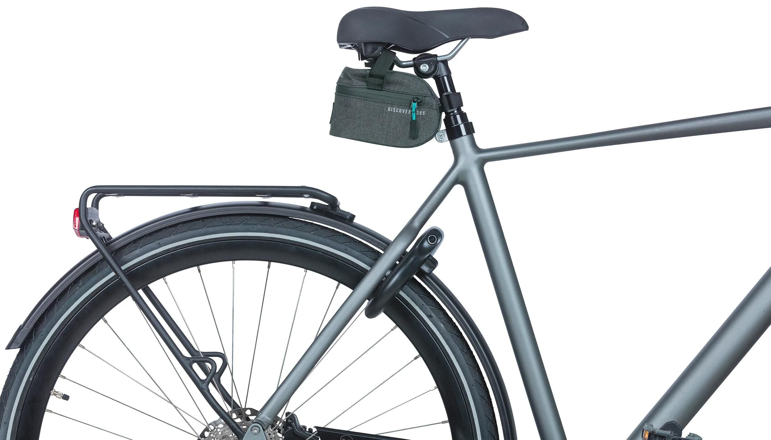 Basil City dubbele fietstas MIK, zwart