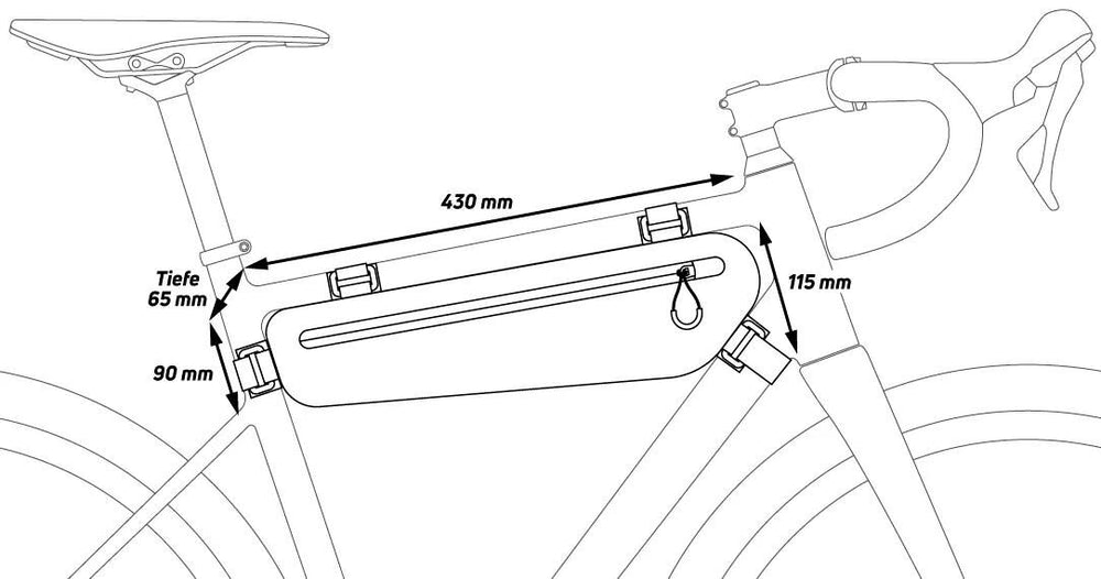 Zéfal tas z adventure c-serie frame bag z adventure c3 3,3l