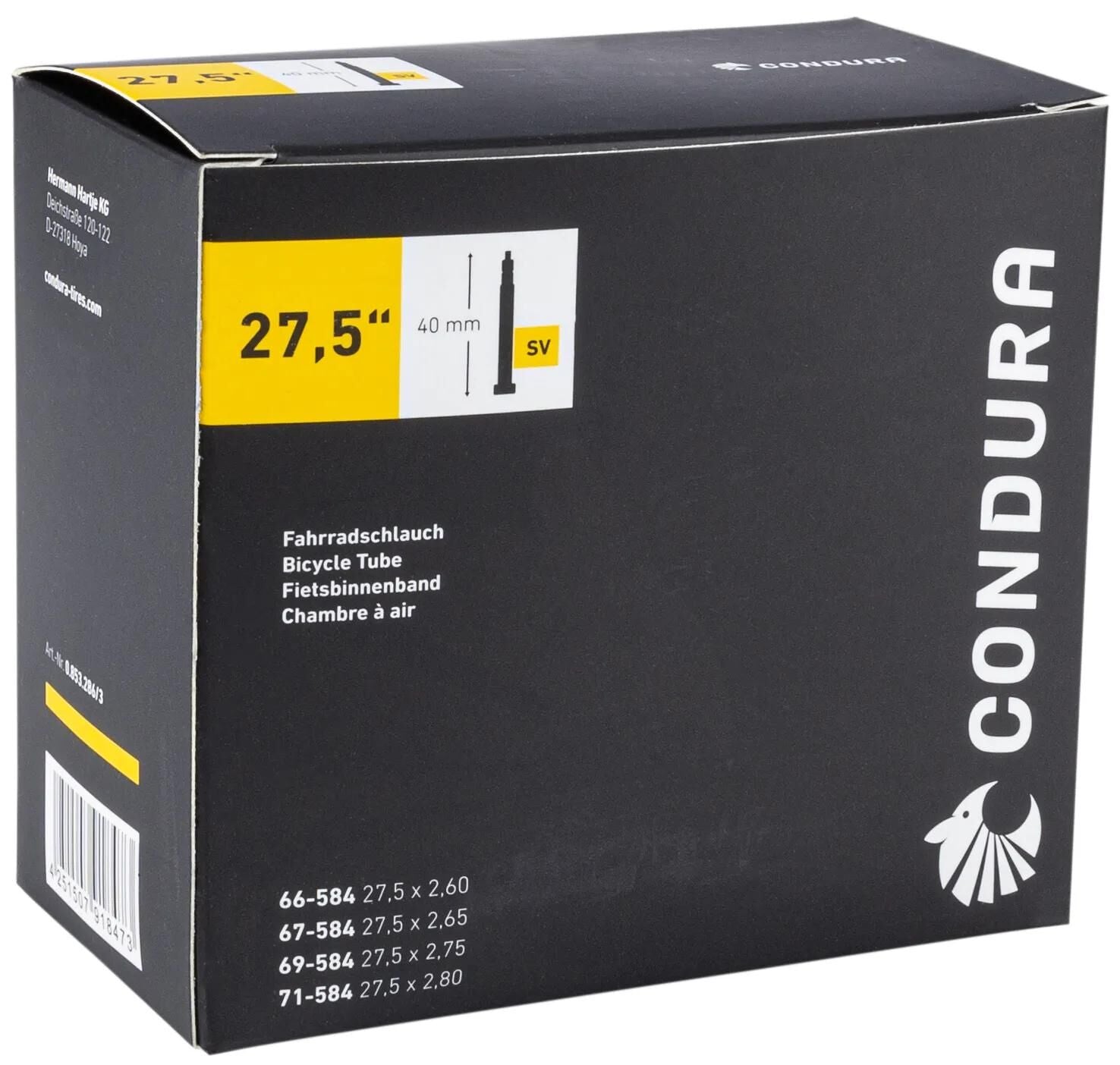 Condura schlauch tube 27.5 sv40 66 71-584