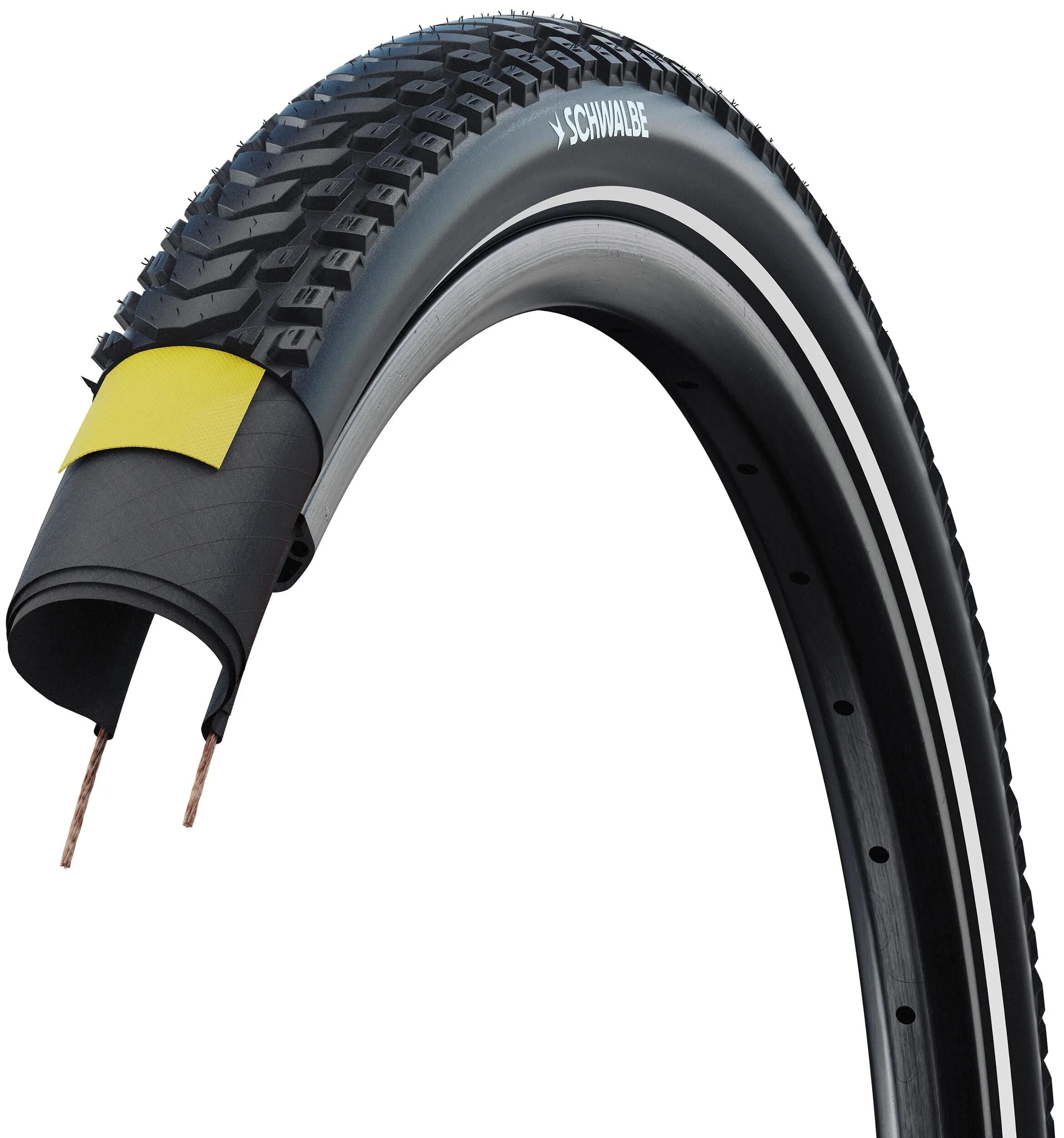 Schwalbe buitenband marathon mondial pro 28 x 1.75 zw vouw refl