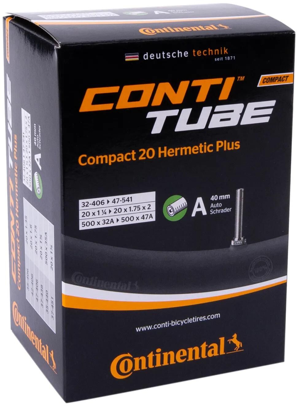 Continental schlauch compact 20 hermetic plus tube conti compact 20 herm.plus av 40mm