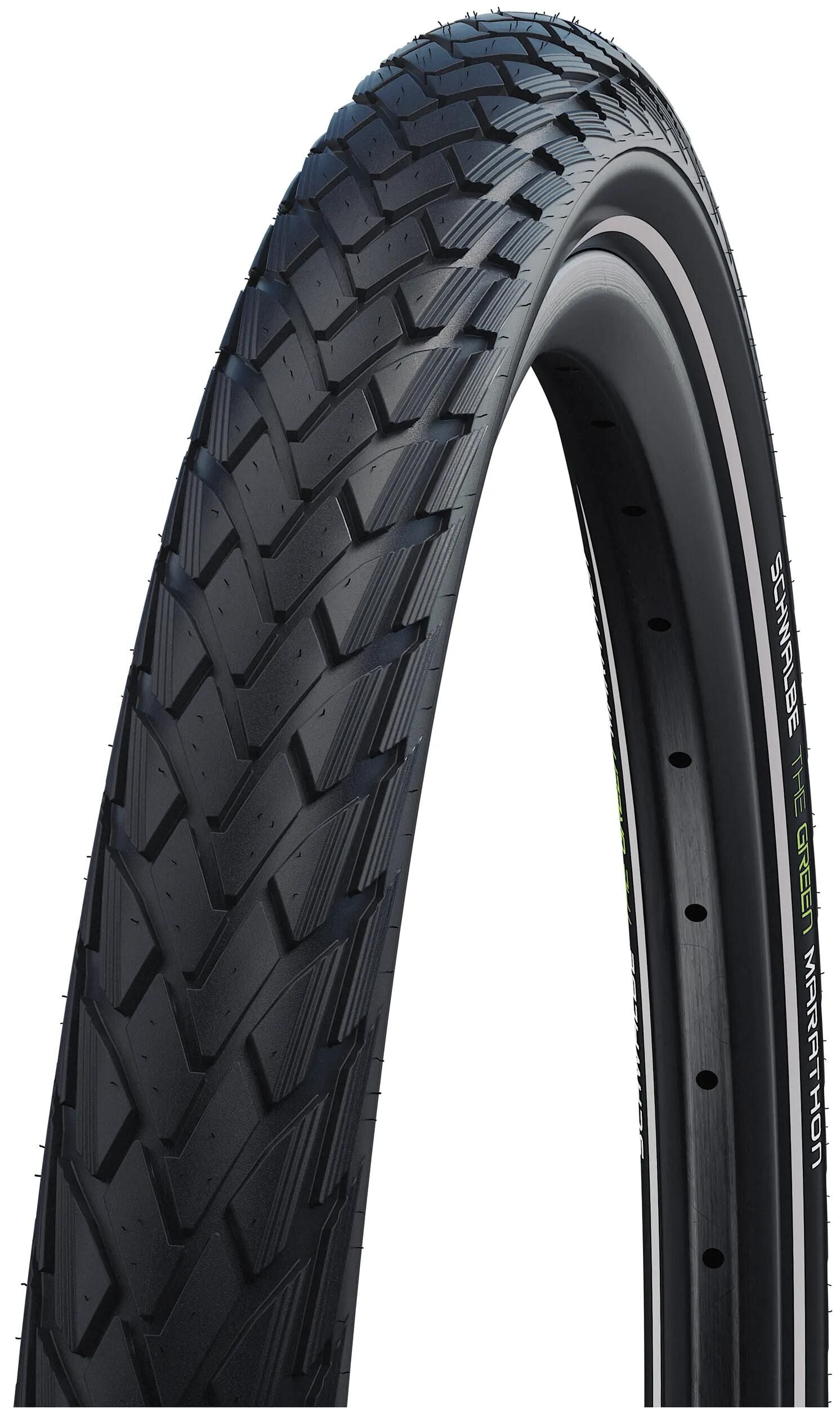 Schwalbe Buitenband Groen Marathon GreenGuard 28 x 2.00 50-622mm zwart met reflectie