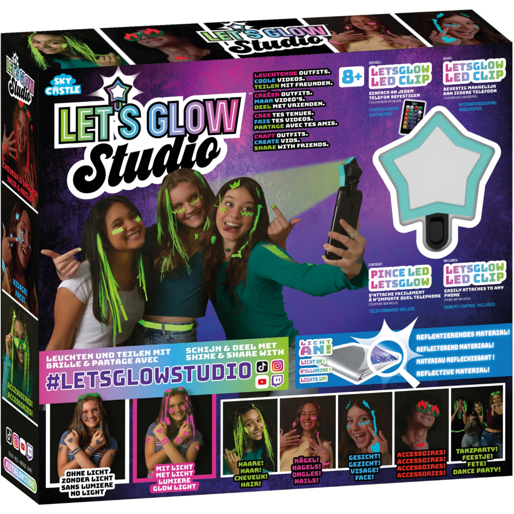 Basis luchtkasteel laten we gloeien studio