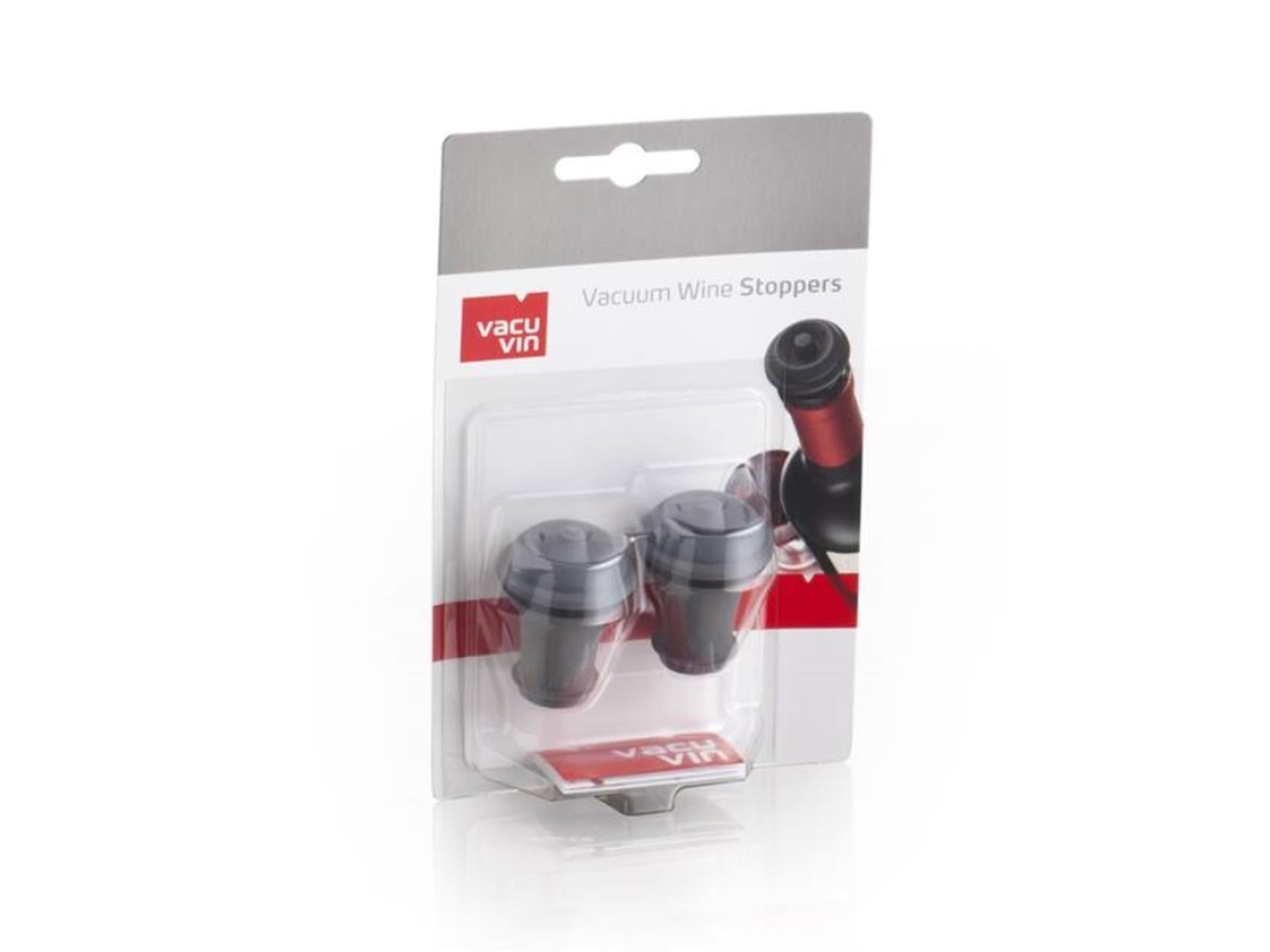 Vacu vin wijnstoppers - set van 2