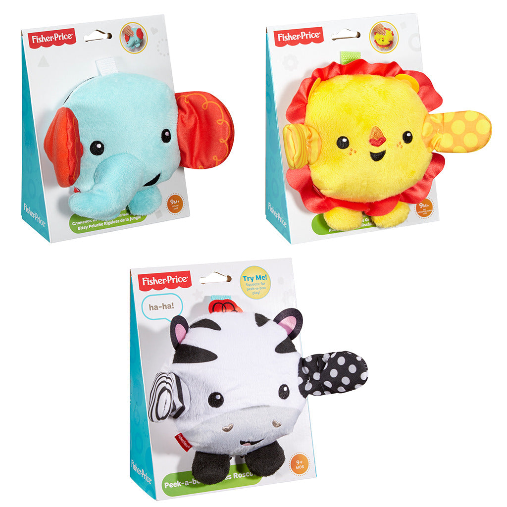 Fisherprice kiekeboe knuffel met geluid