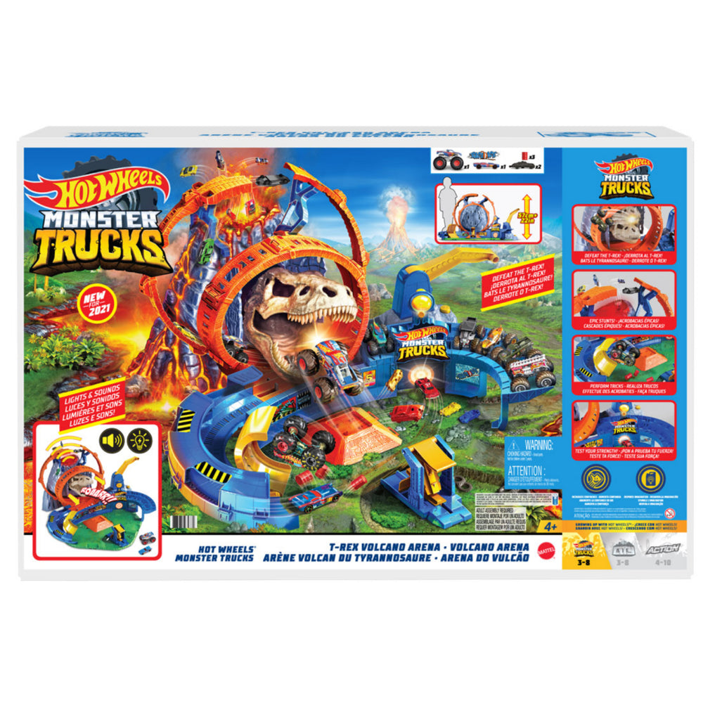 Mattel Monster Trucks T-Rex Vulkaan Arena
