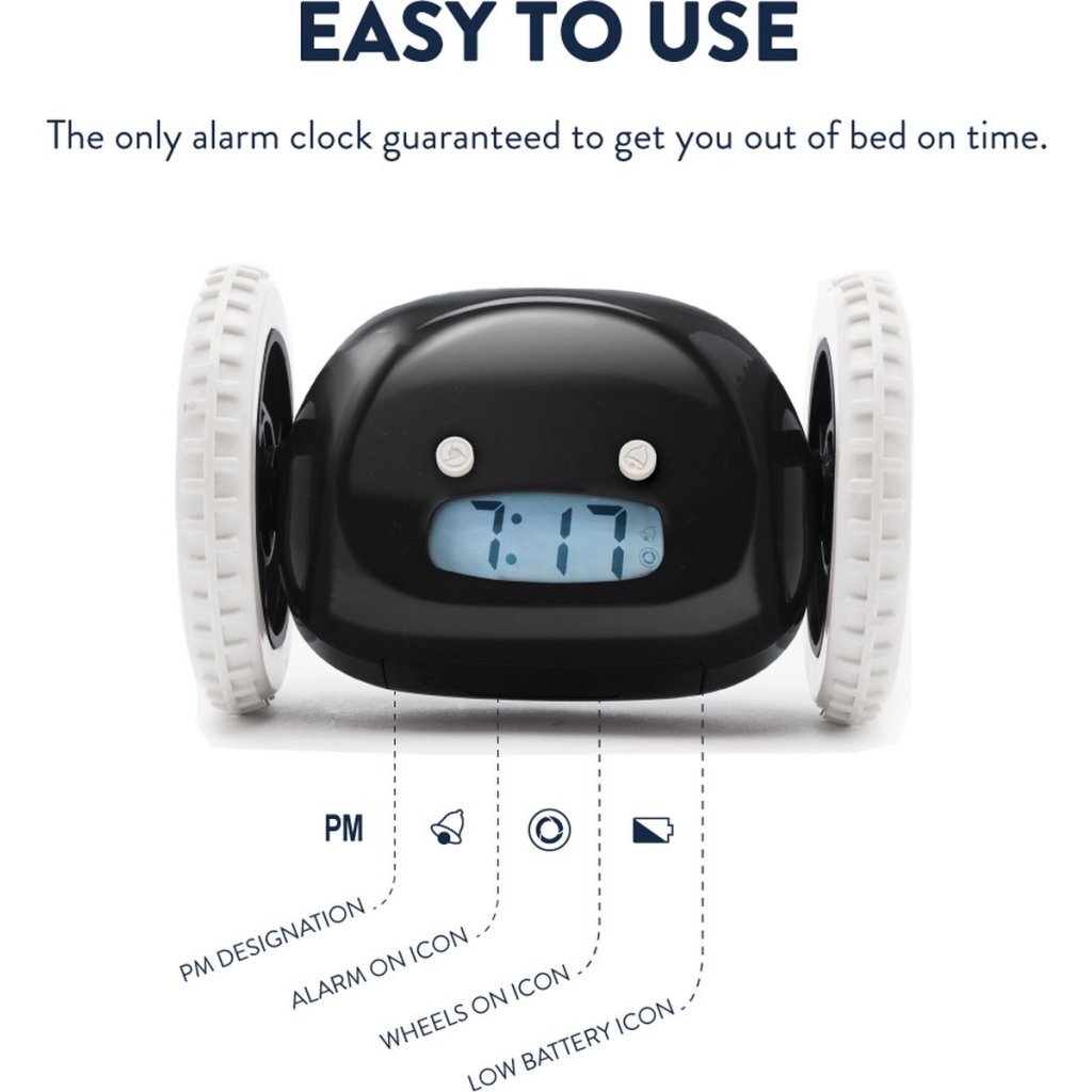 Clocky cl-black wekker zwart