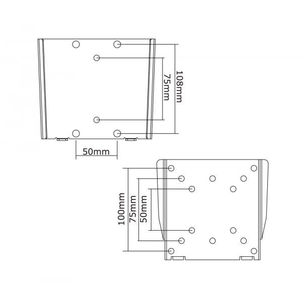 Neomounts fpma-w25 lcd led tft wandsteun zilver