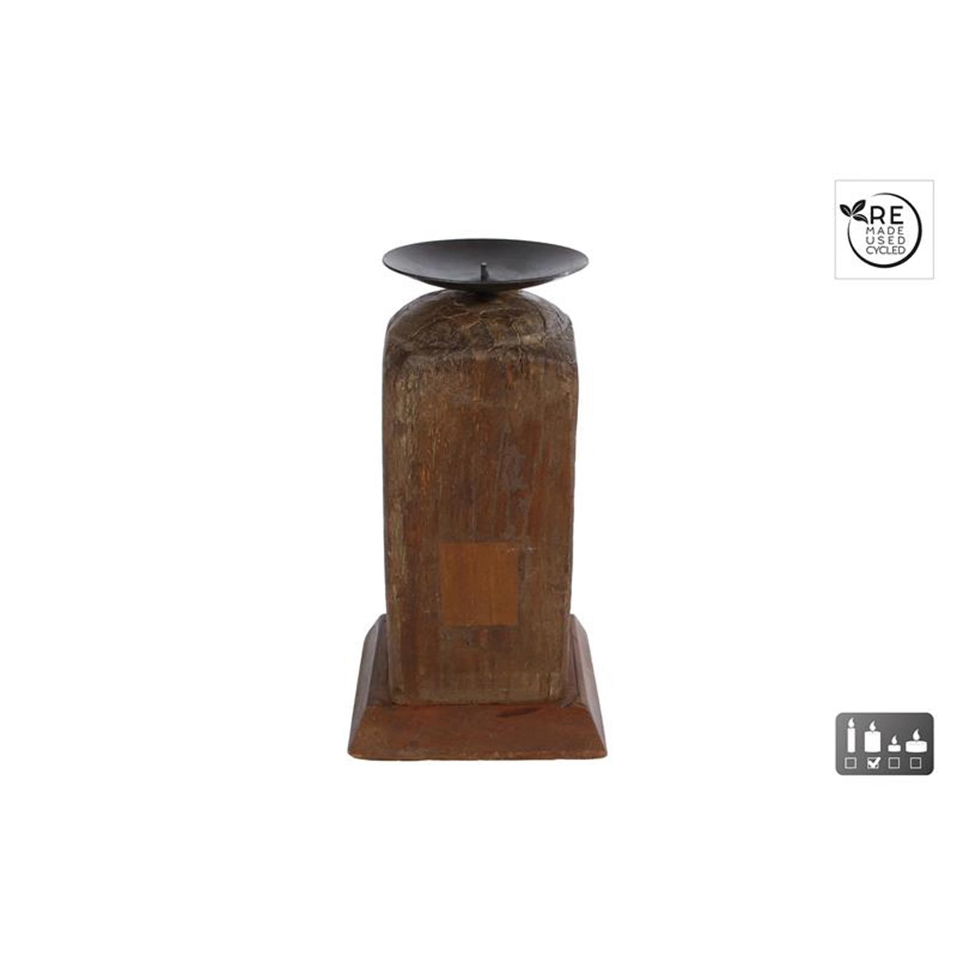 Cosydecor kandelaar raymond naturel hout