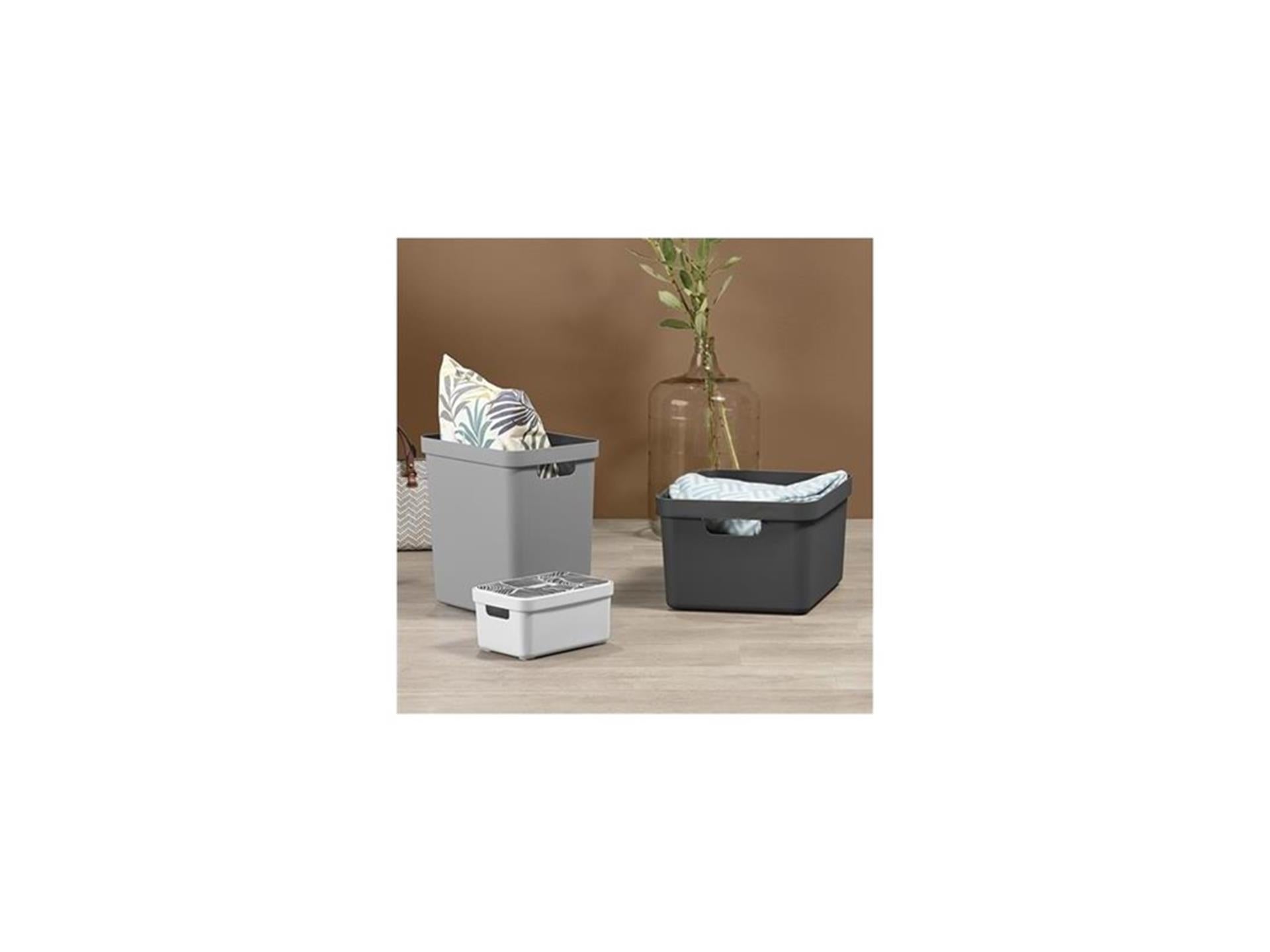 Sunware - sigma home opbergbox 32l antraciet - 44,4 x 34,2 x 24,2 cm